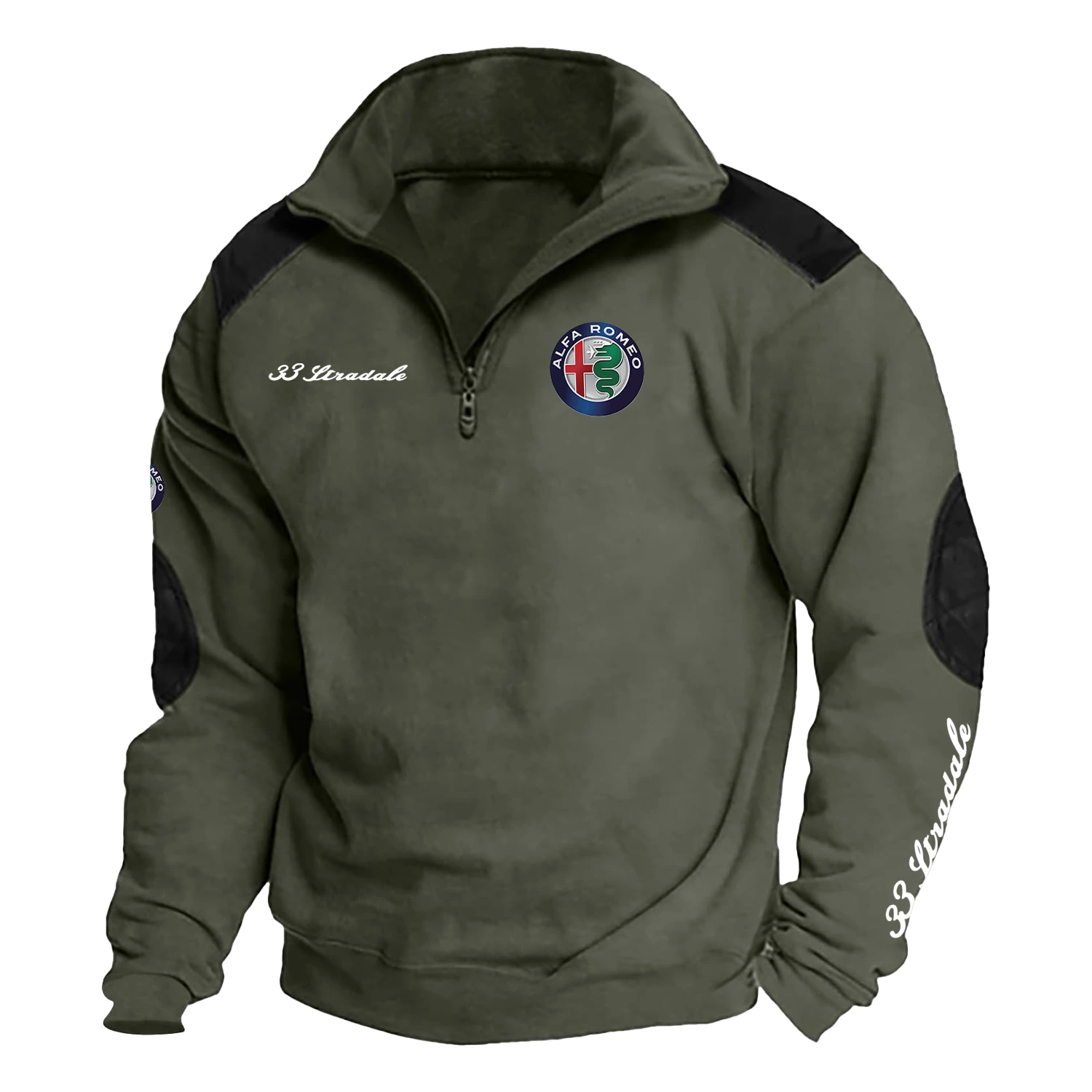 Alfa Romeo 33 Stradale Exclusive Logo Tactical Quarter-Zip Sweatshirt HTSCSAFSTR – Alfa Romeo 33 Stradale Sweatshirt