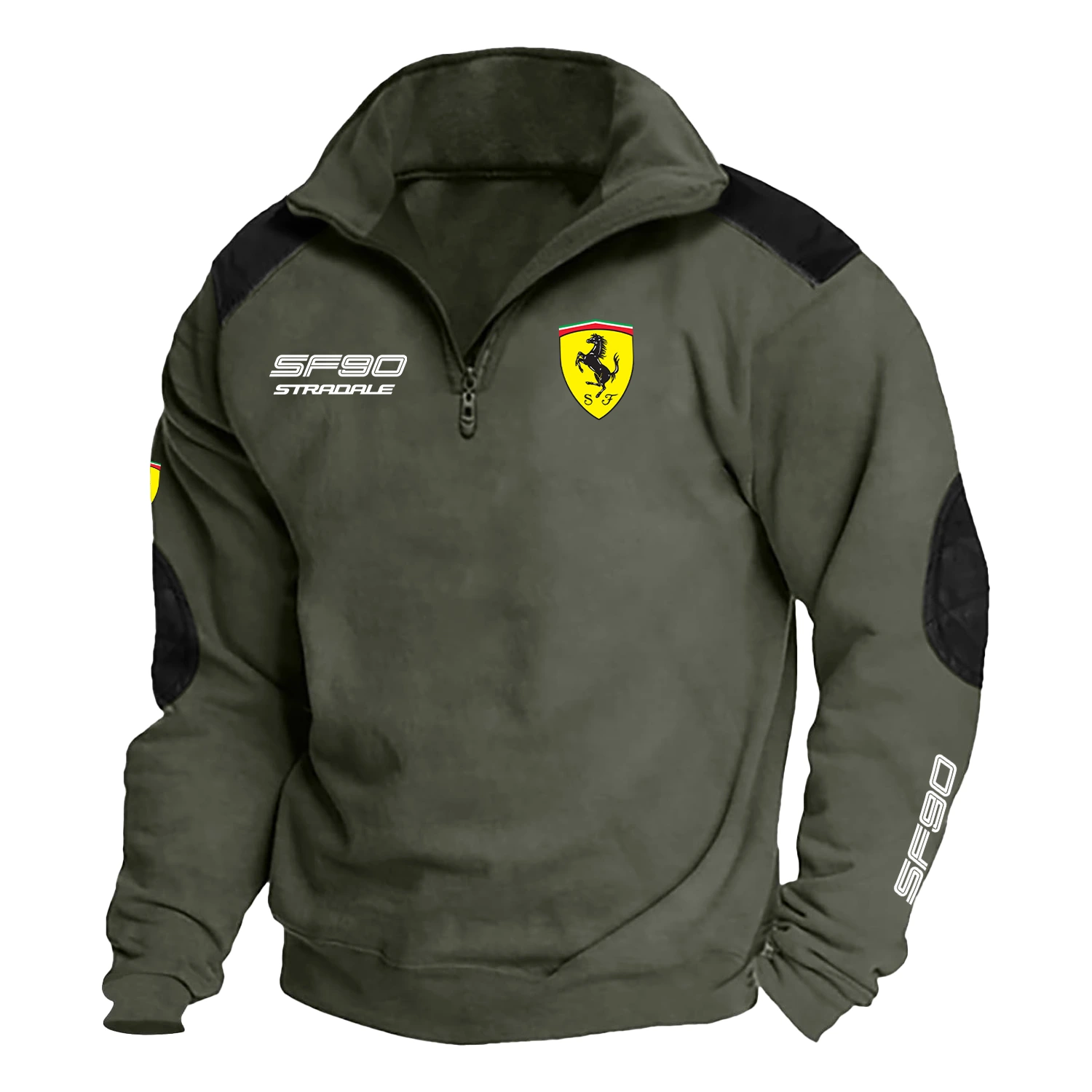 Ferrari SF90 Stradale Exclusive Logo Tactical Quarter-Zip Sweatshirt HTSCSFISST – Ferrari SF90 Stradale Sweatshirt Ferrari SF90 Stradale Exclusive Logo Tactical Quarter-Zip Sweatshirt HTSCSFISST – Ferrari SF90 Stradale Sweatshirt