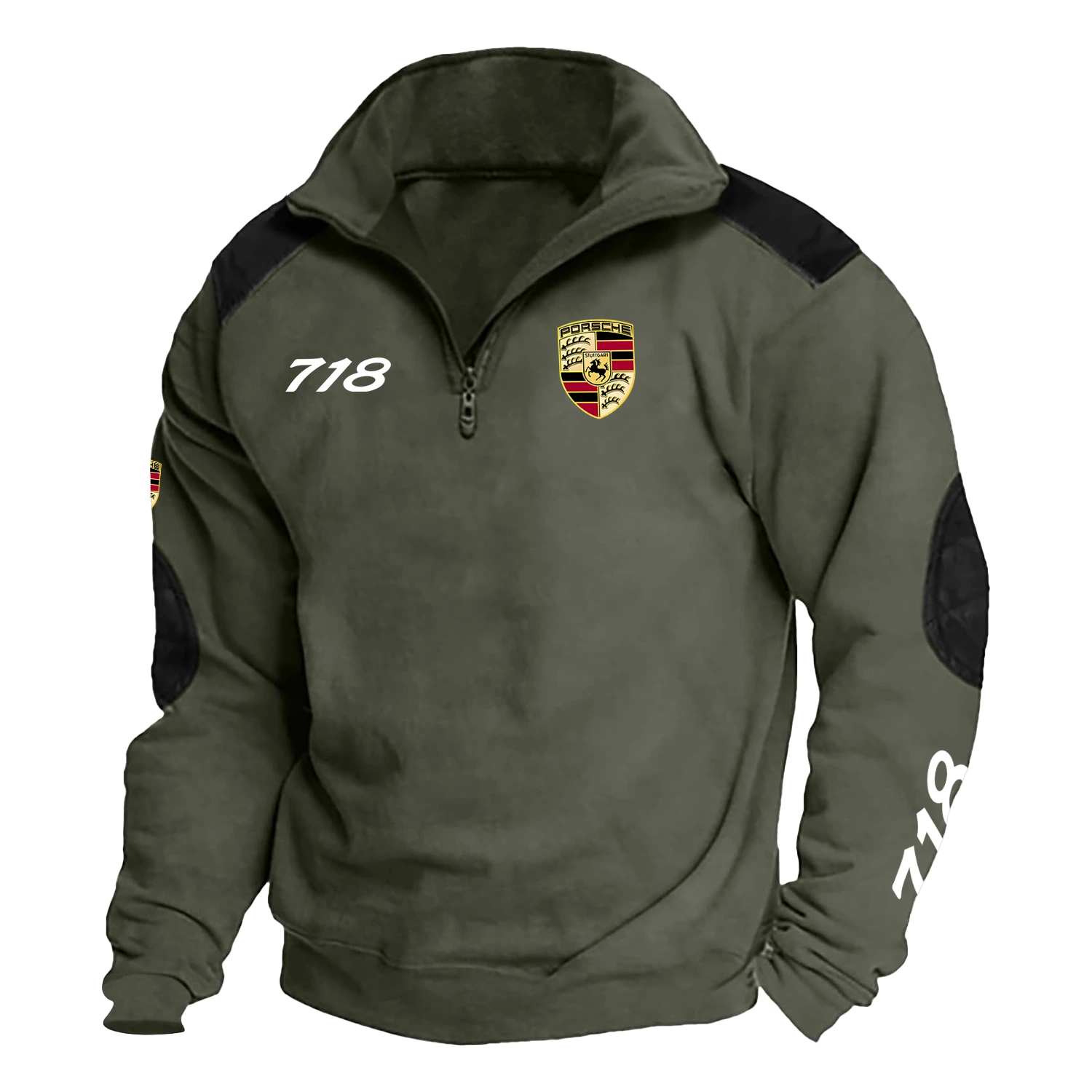 Porsche 718 Exclusive Logo Tactical Quarter-Zip Sweatshirt HTSCSPOS718 – Porsche 718 Sweatshirt Porsche 718 Exclusive Logo Tactical Quarter-Zip Sweatshirt HTSCSPOS718 – Porsche 718 Sweatshirt