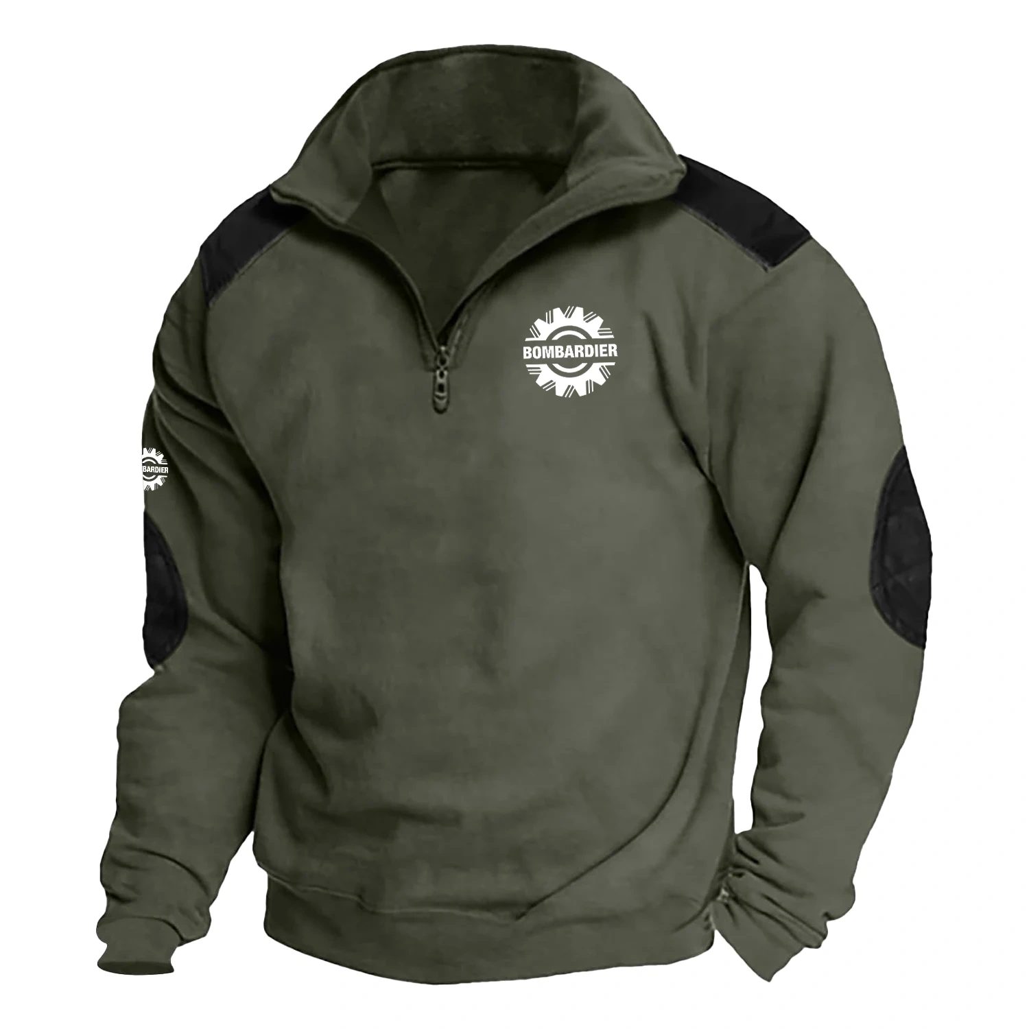 Bombardier Exclusive Logo Tactical Quarter-Zip Sweatshirt NBSGSCS0901BBZ – Bombardier Sweatshirt