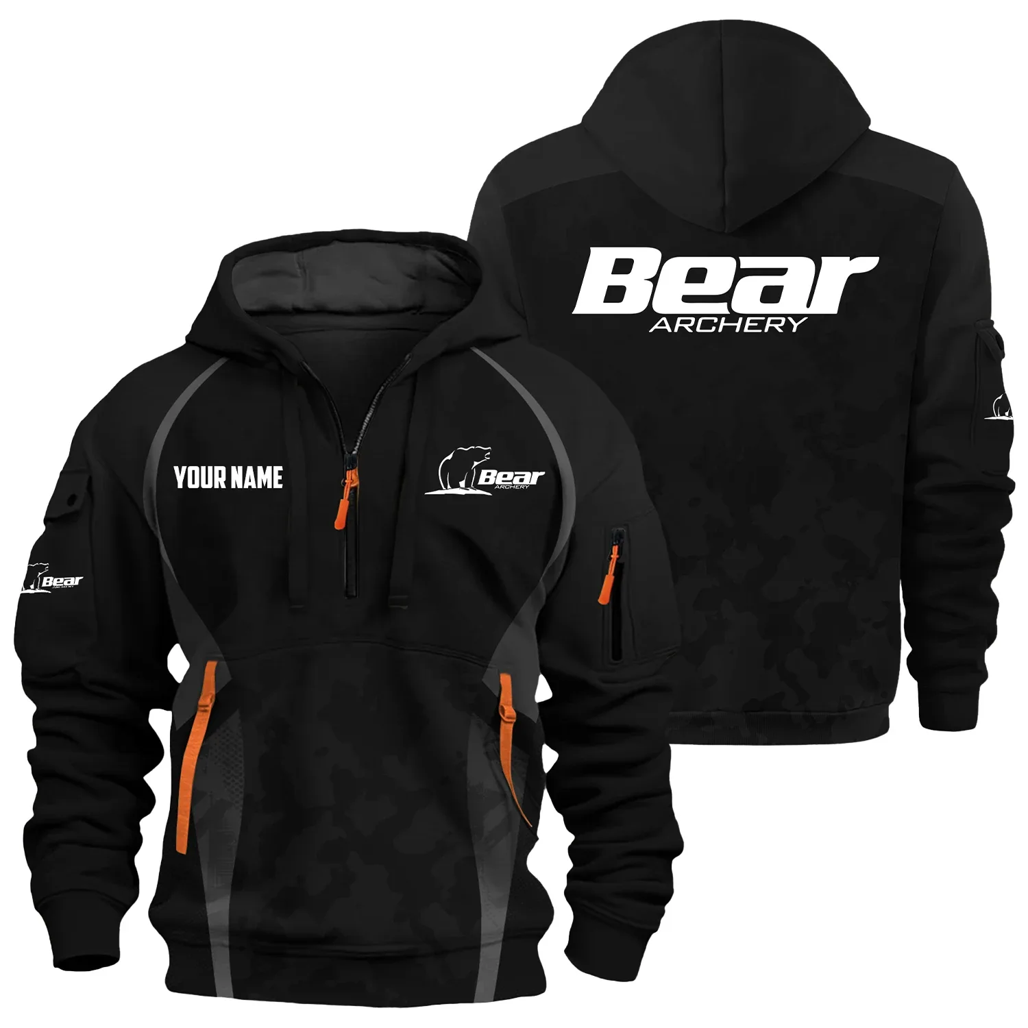 Bear Archery Exclusive Hoodie Half Zipper OUHU3DHHZ13BAZ