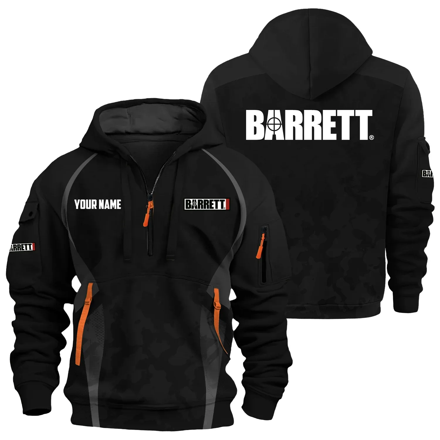 Barrett Exclusive Hoodie Half Zipper OUHU3DHHZ13BTZ