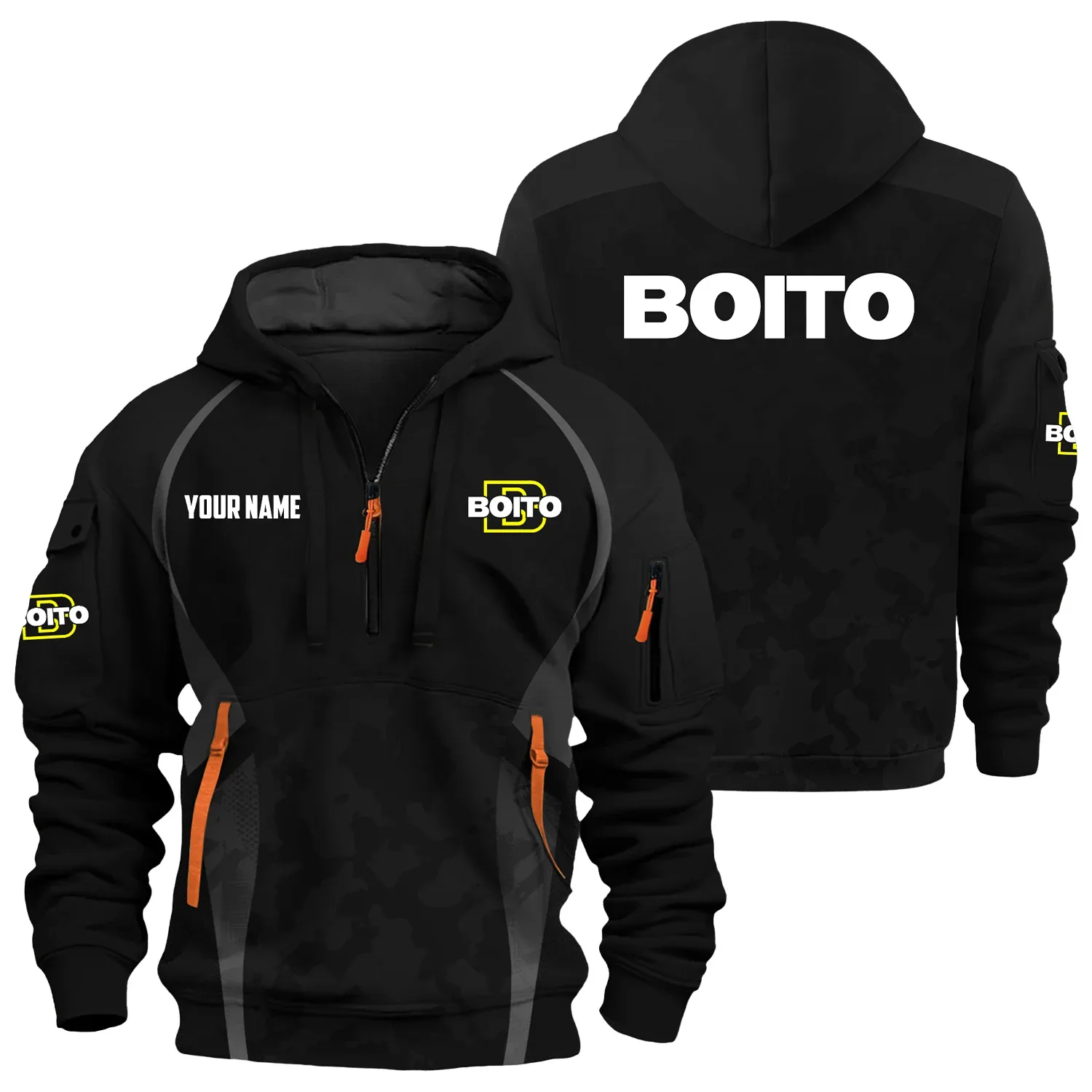 E.R. Amantino Exclusive Hoodie Half Zipper OUHU3DHHZ13ERZ