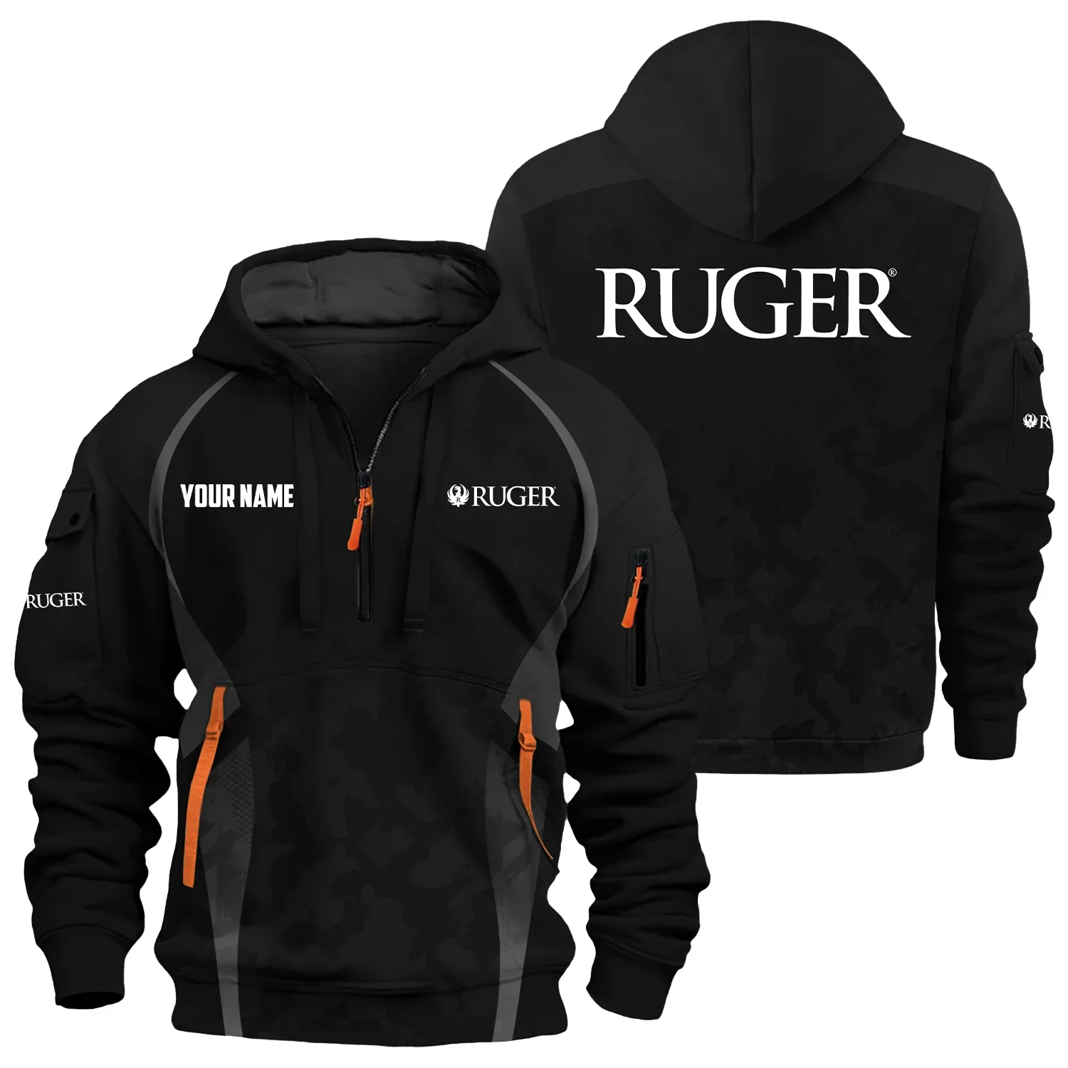 Ruger Exclusive Hoodie Half Zipper OUHU3DHHZ13RGZ