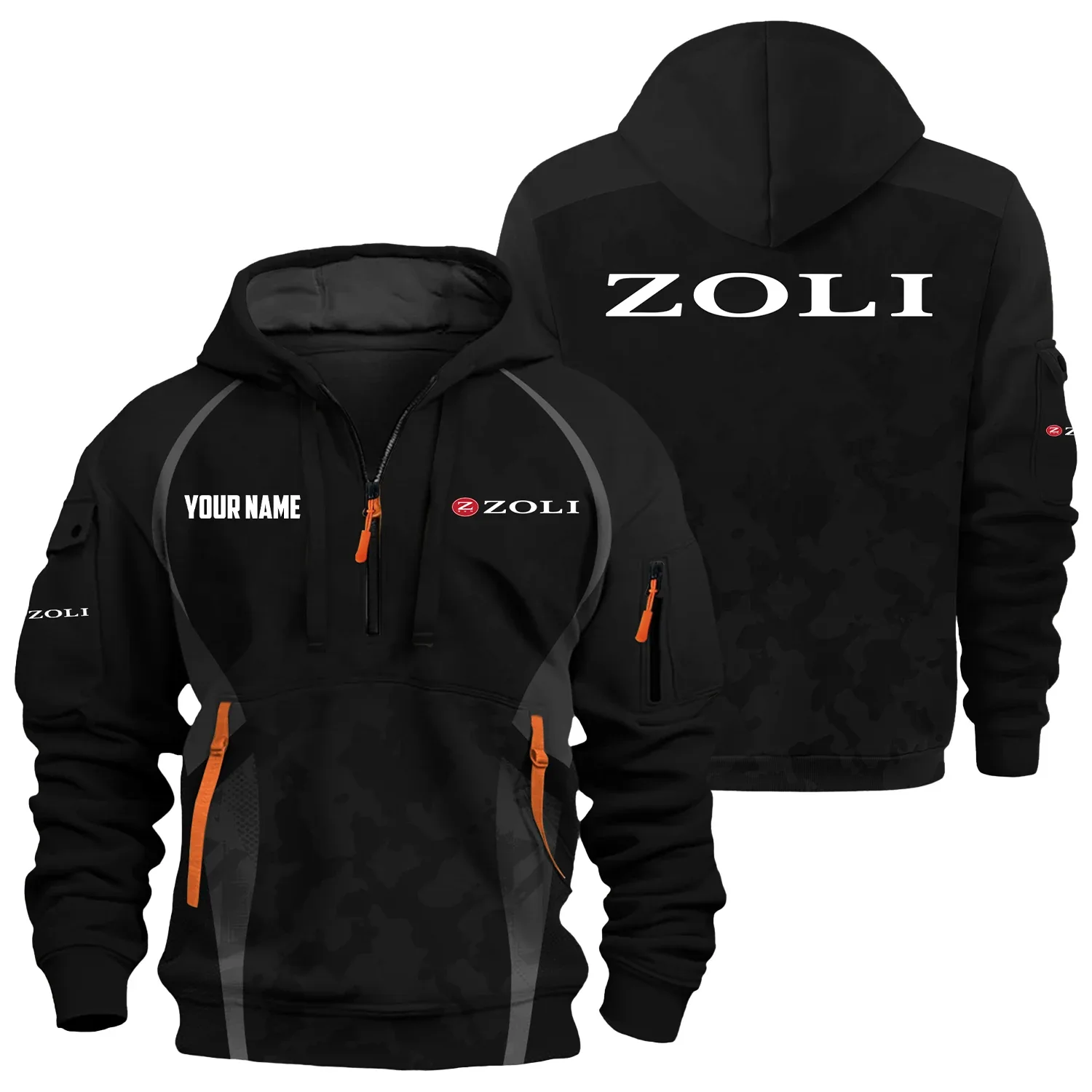 Zoli Exclusive Hoodie Half Zipper OUHU3DHHZ13ZLZ