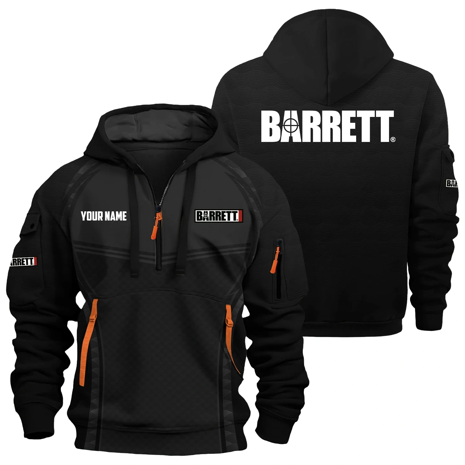 Barrett Exclusive Hoodie Half Zipper OUHU3DHHZ14BTZ Barrett Exclusive Hoodie Half Zipper OUHU3DHHZ14BTZ