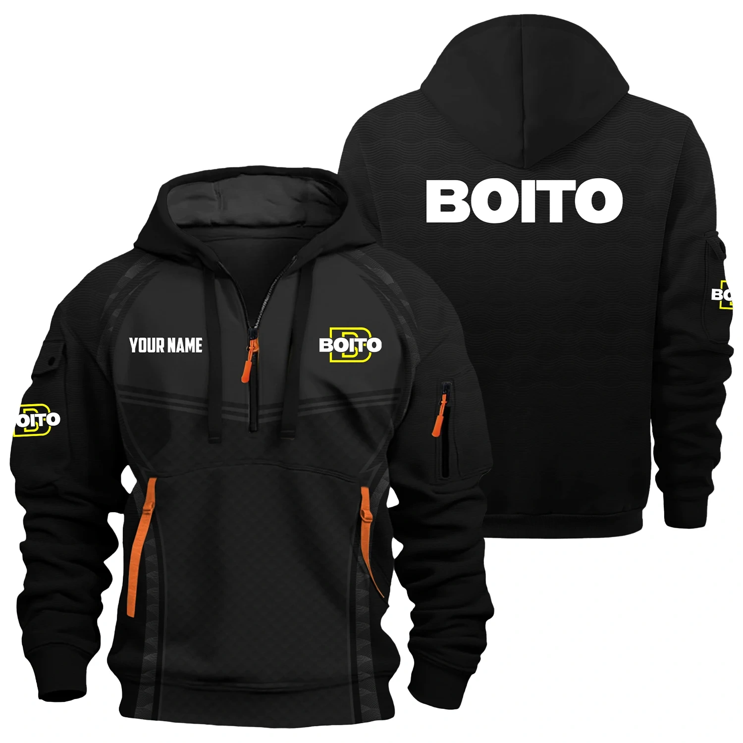 E.R. Amantino Exclusive Hoodie Half Zipper OUHU3DHHZ14ERZ