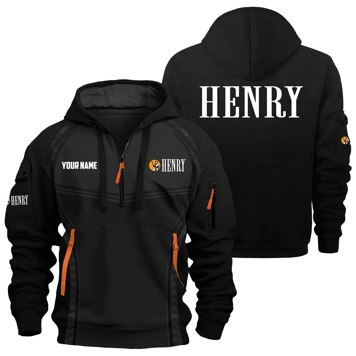 Henry Repeating Arms Exclusive Hoodie Half Zipper OUHU3DHHZ14HAZ