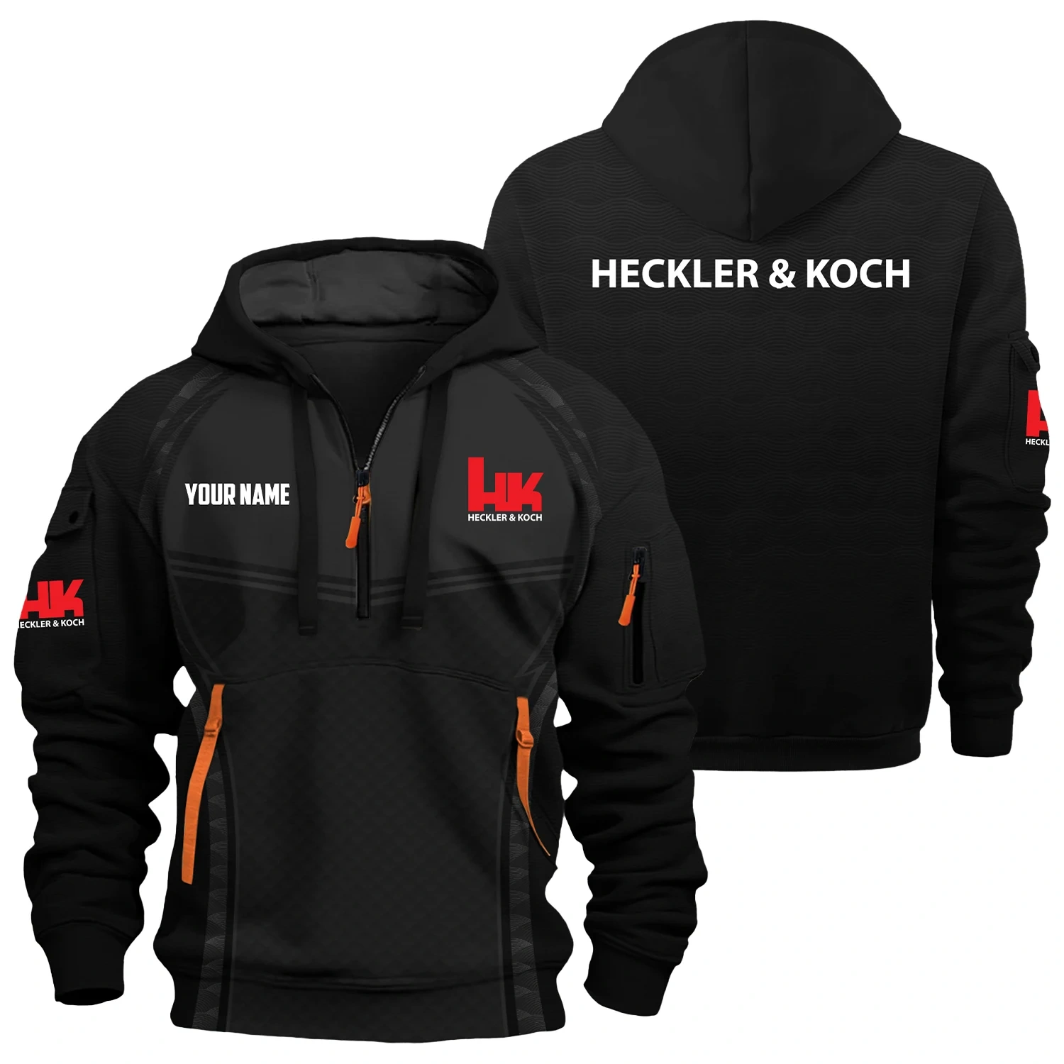 Heckler & Koch Exclusive Hoodie Half Zipper OUHU3DHHZ14HKZ