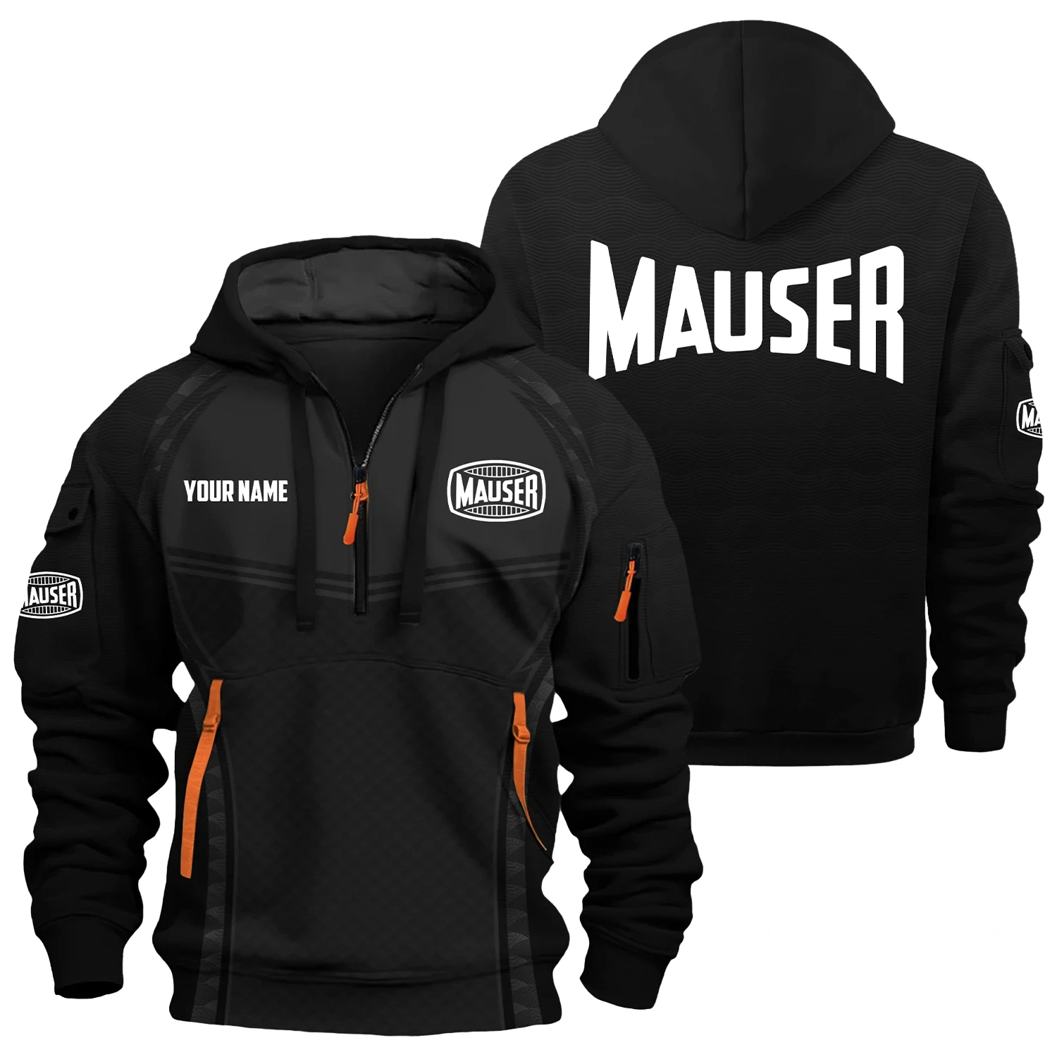 Mauser Exclusive Hoodie Half Zipper OUHU3DHHZ14MSZ Mauser Exclusive Hoodie Half Zipper OUHU3DHHZ14MSZ