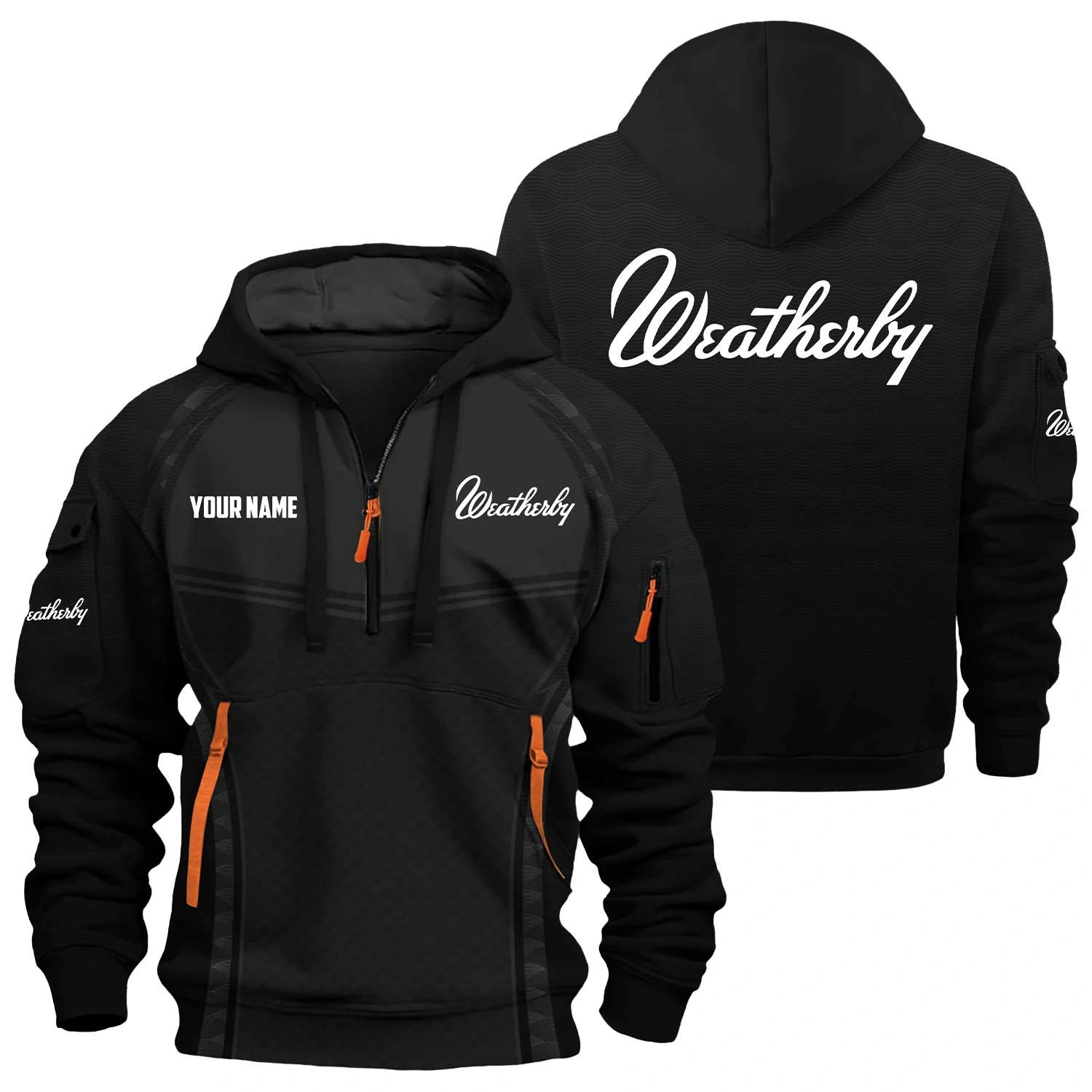 Weatherby Exclusive Hoodie Half Zipper OUHU3DHHZ14WBZ