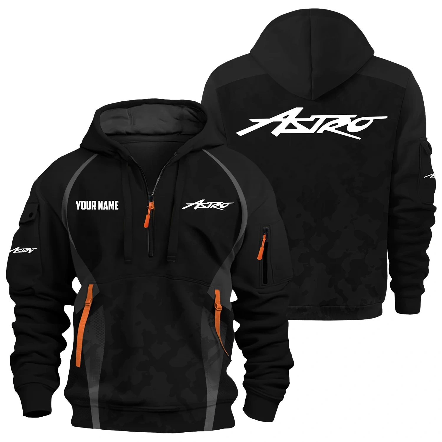 Astro Exclusive Hoodie Half Zipper TTFSHHZ3D081913ASZ
