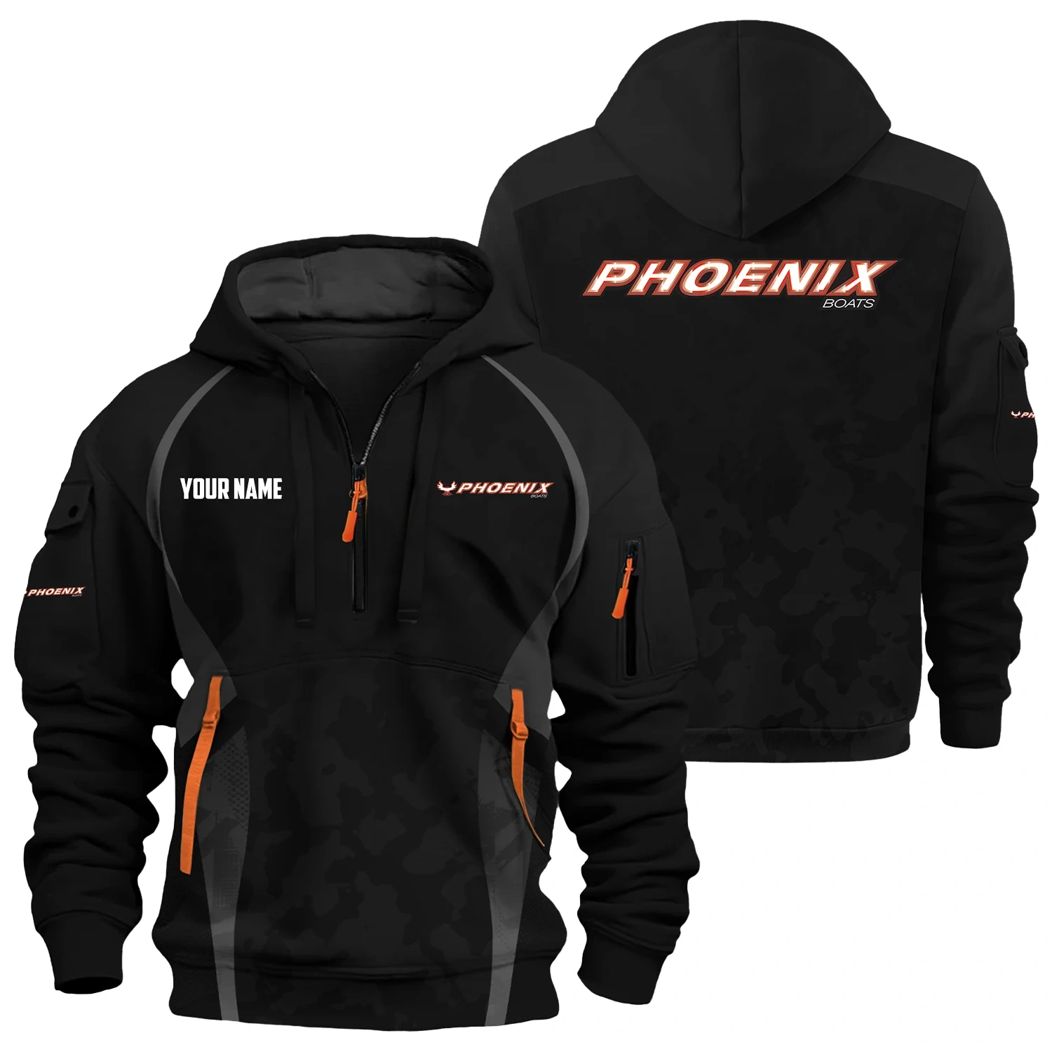 Phoenix Exclusive Hoodie Half Zipper TTFSHHZ3D081913PBZ