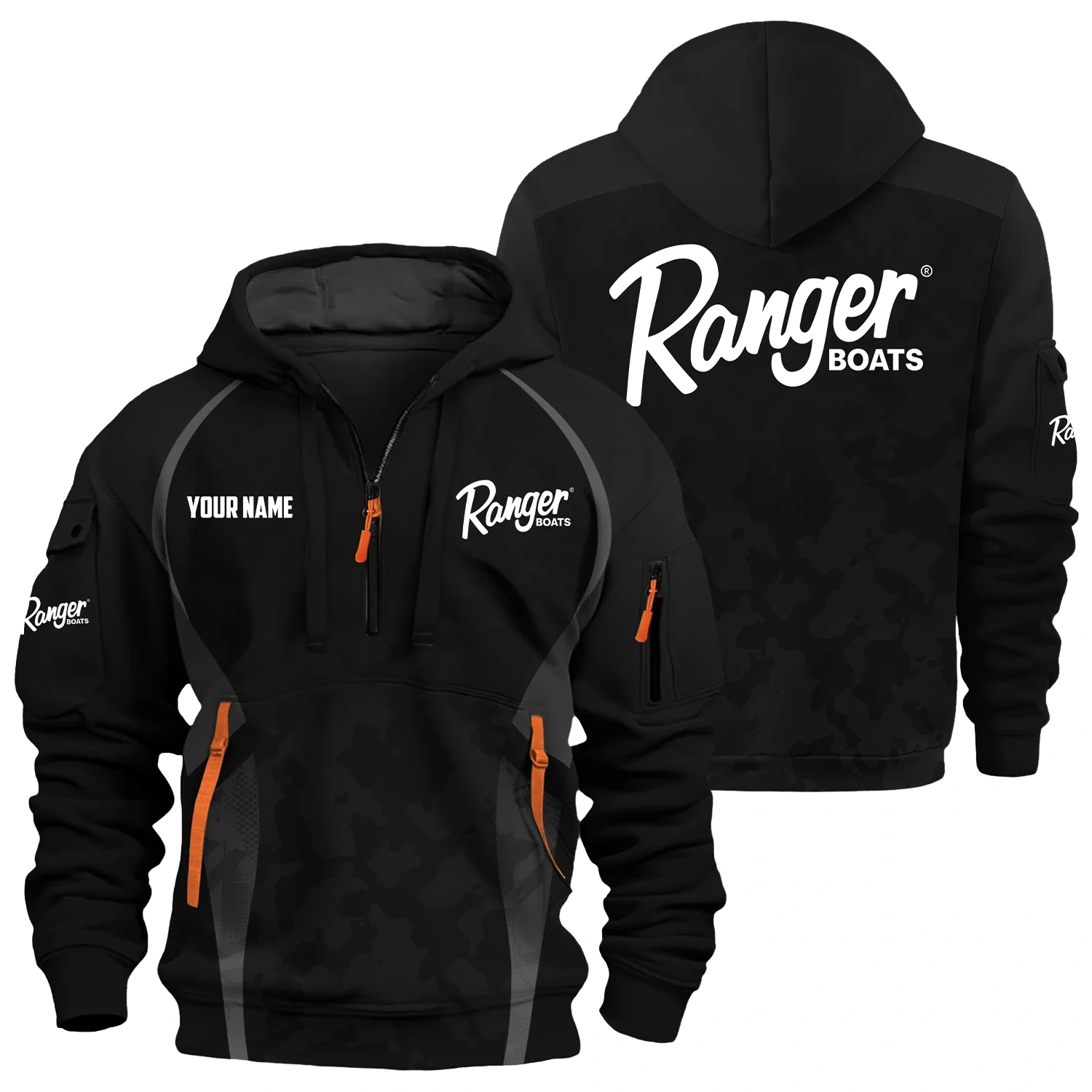 Ranger Exclusive Hoodie Half Zipper TTFSHHZ3D081913RBZ