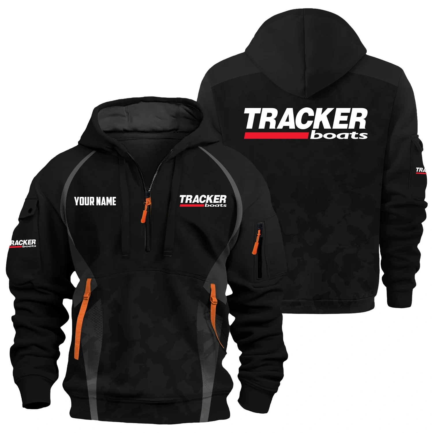 Tracker Exclusive Hoodie Half Zipper TTFSHHZ3D081913TRZ