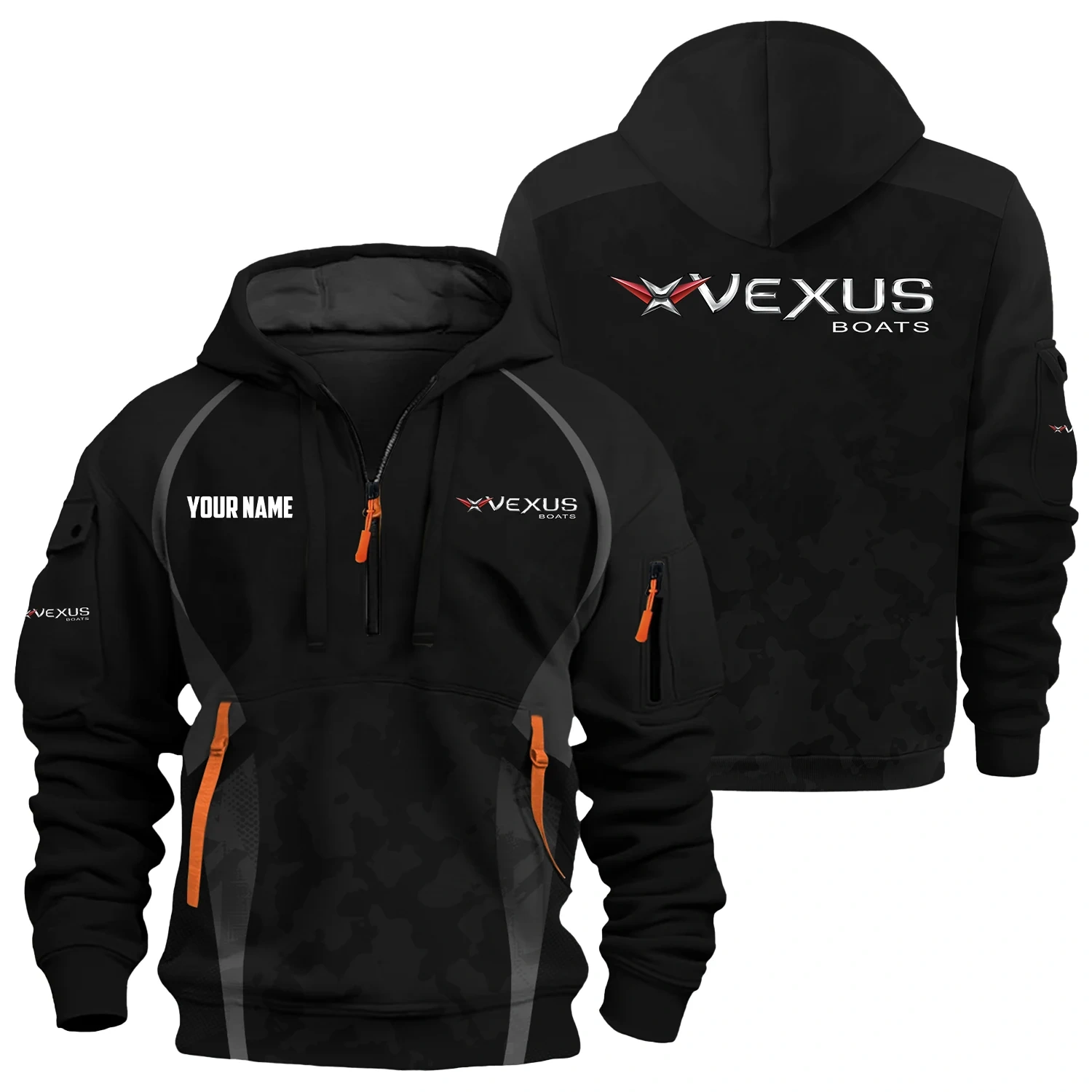 Vexus Exclusive Hoodie Half Zipper TTFSHHZ3D081913VBZ Vexus Exclusive Hoodie Half Zipper TTFSHHZ3D081913VBZ