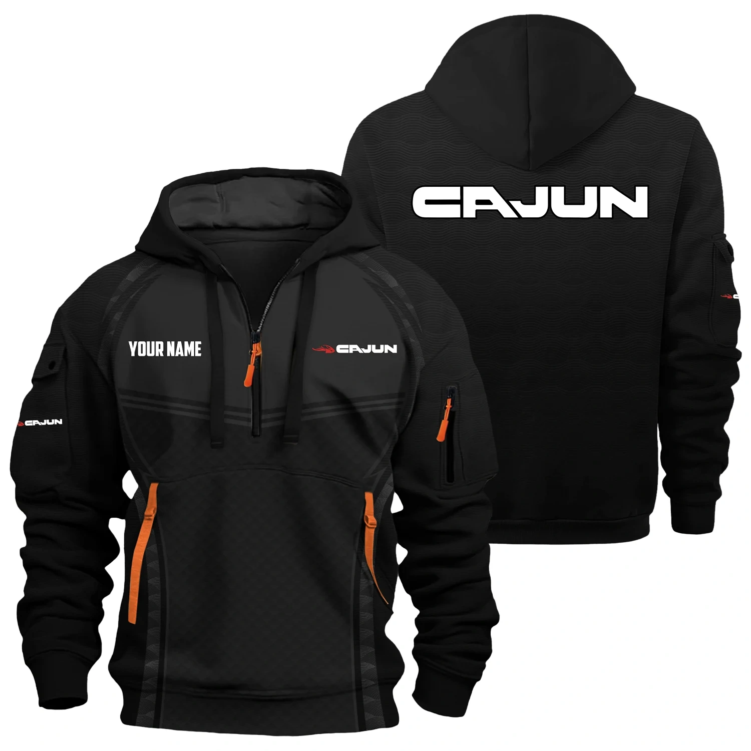 Cajun Exclusive Hoodie Half Zipper TTFSHHZ3D081914CJZ