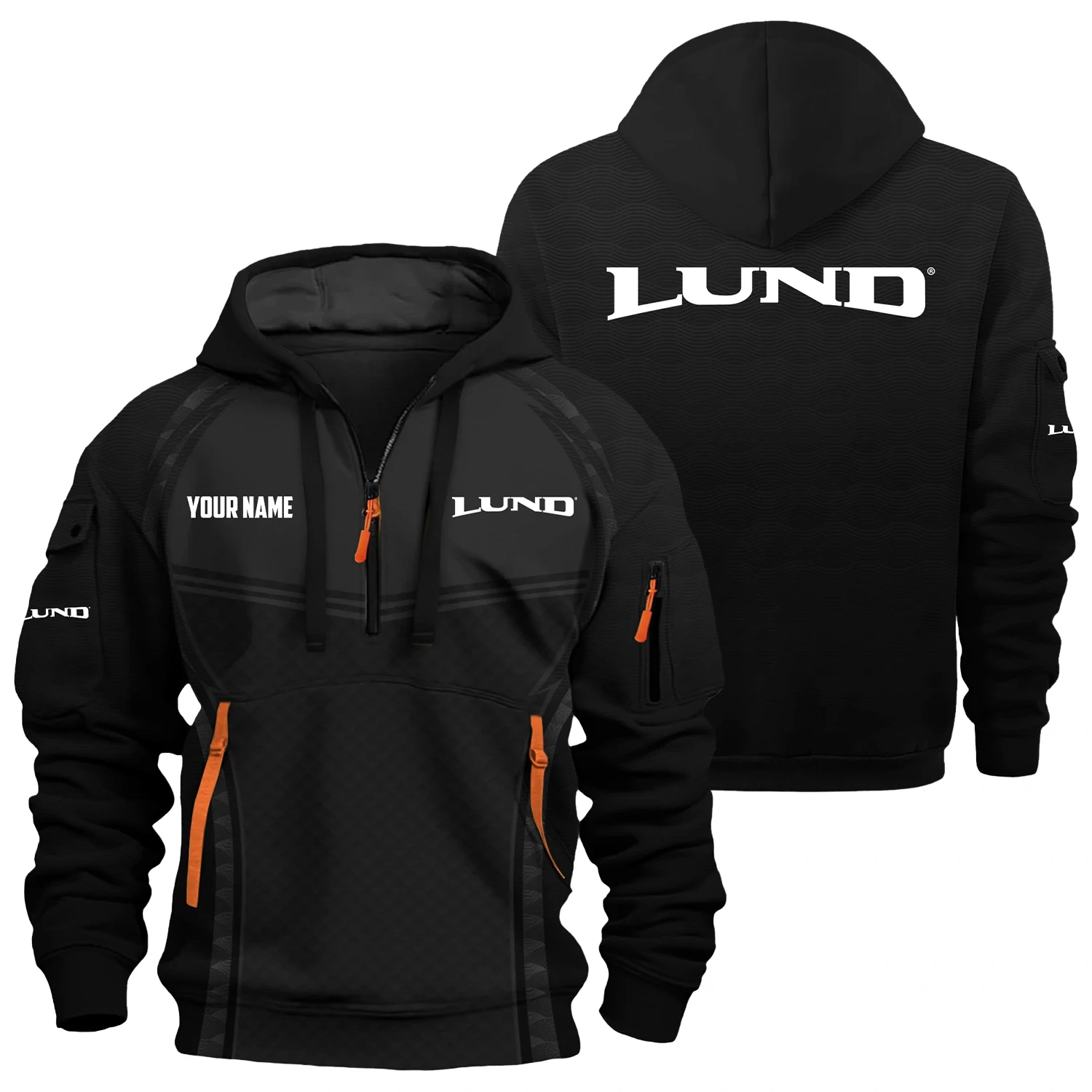 Lund Exclusive Hoodie Half Zipper TTFSHHZ3D081914LBZ