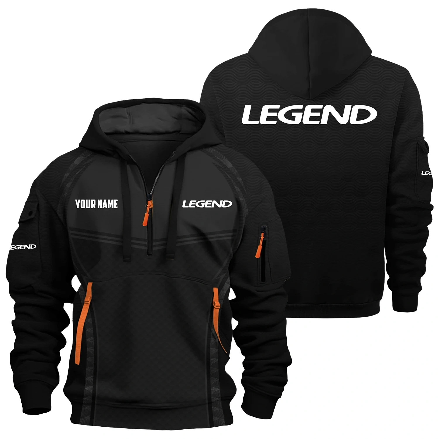 Legend Bass Boat Exclusive Hoodie Half Zipper TTFSHHZ3D081914LEBZ
