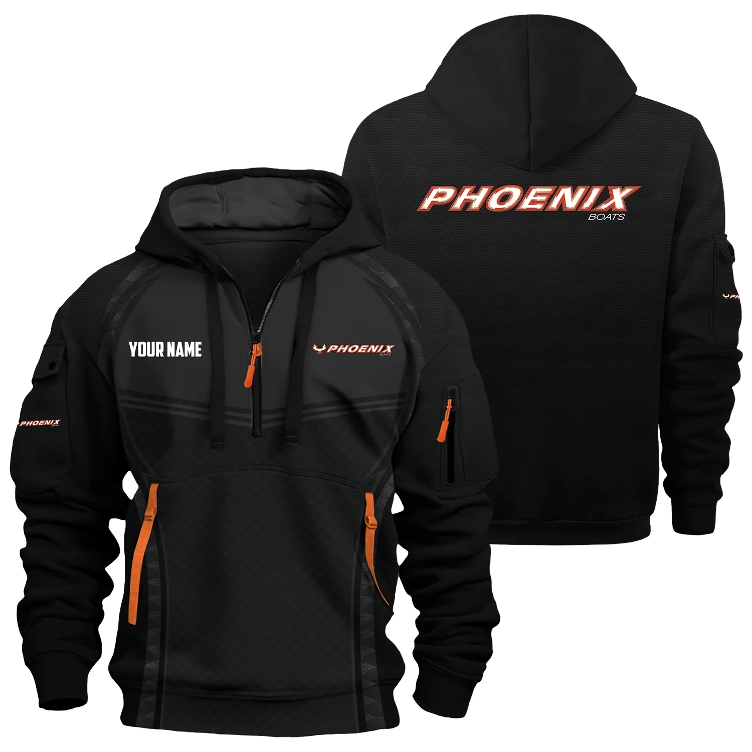 Phoenix Exclusive Hoodie Half Zipper TTFSHHZ3D081914PBZ