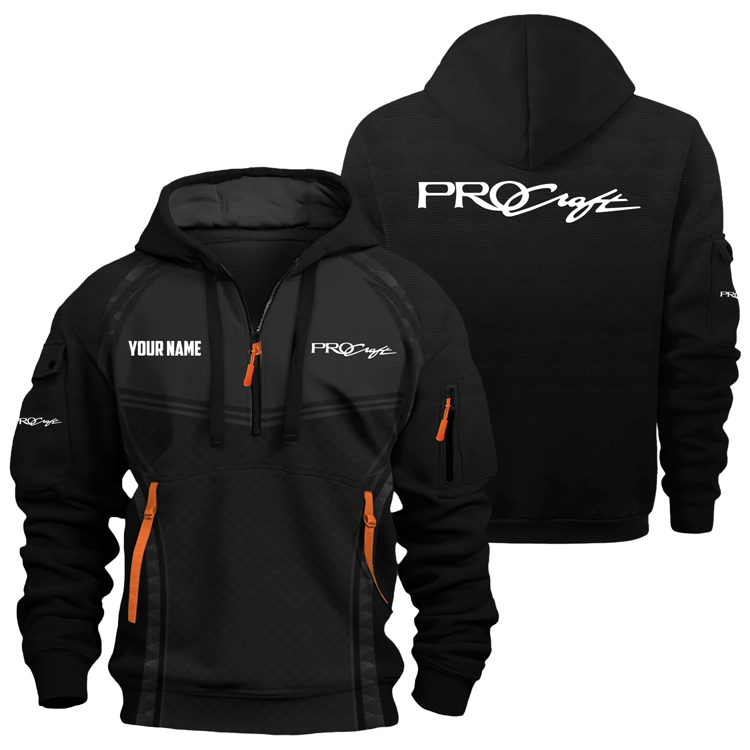 Procraft Exclusive Hoodie Half Zipper TTFSHHZ3D081914PCZ