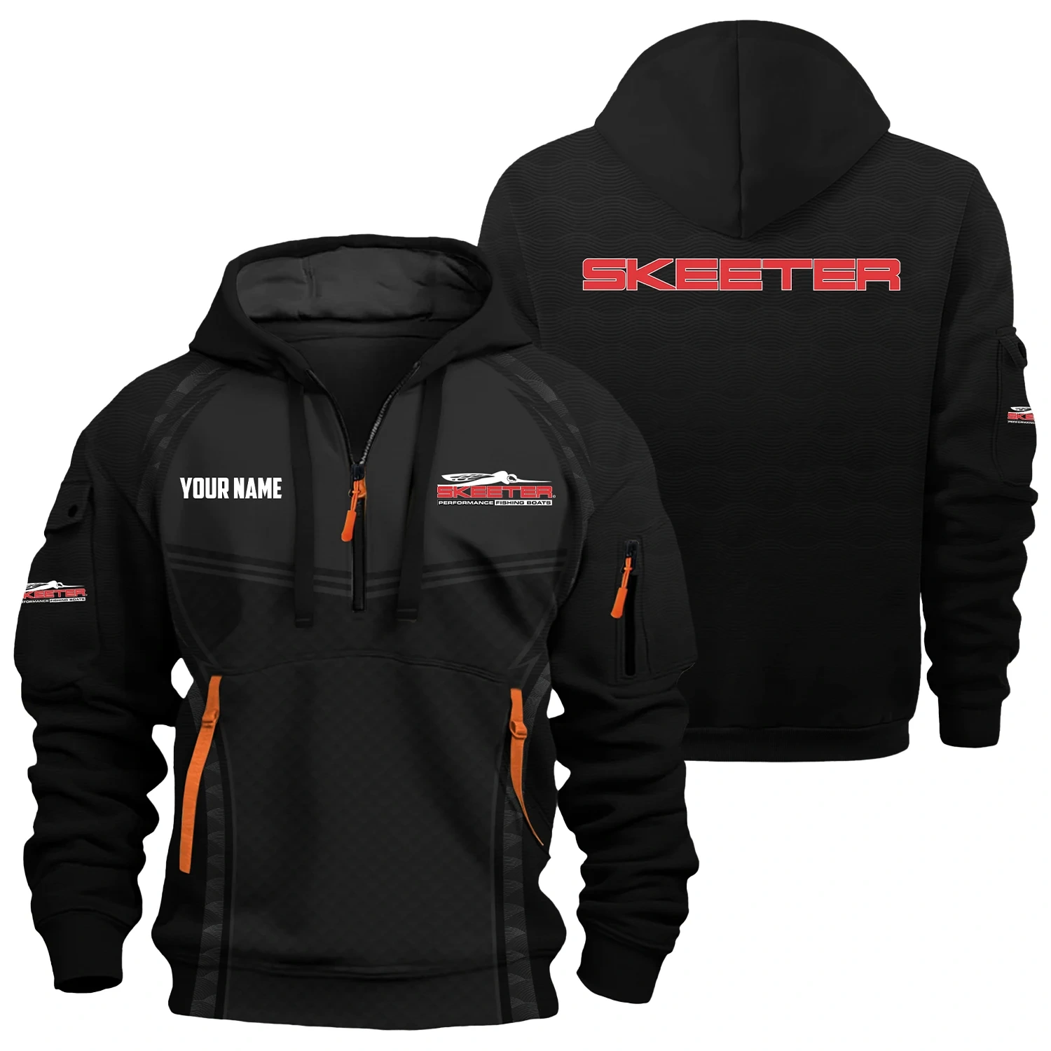 Skeeter Exclusive Hoodie Half Zipper TTFSHHZ3D081914STZ Skeeter Exclusive Hoodie Half Zipper TTFSHHZ3D081914STZ