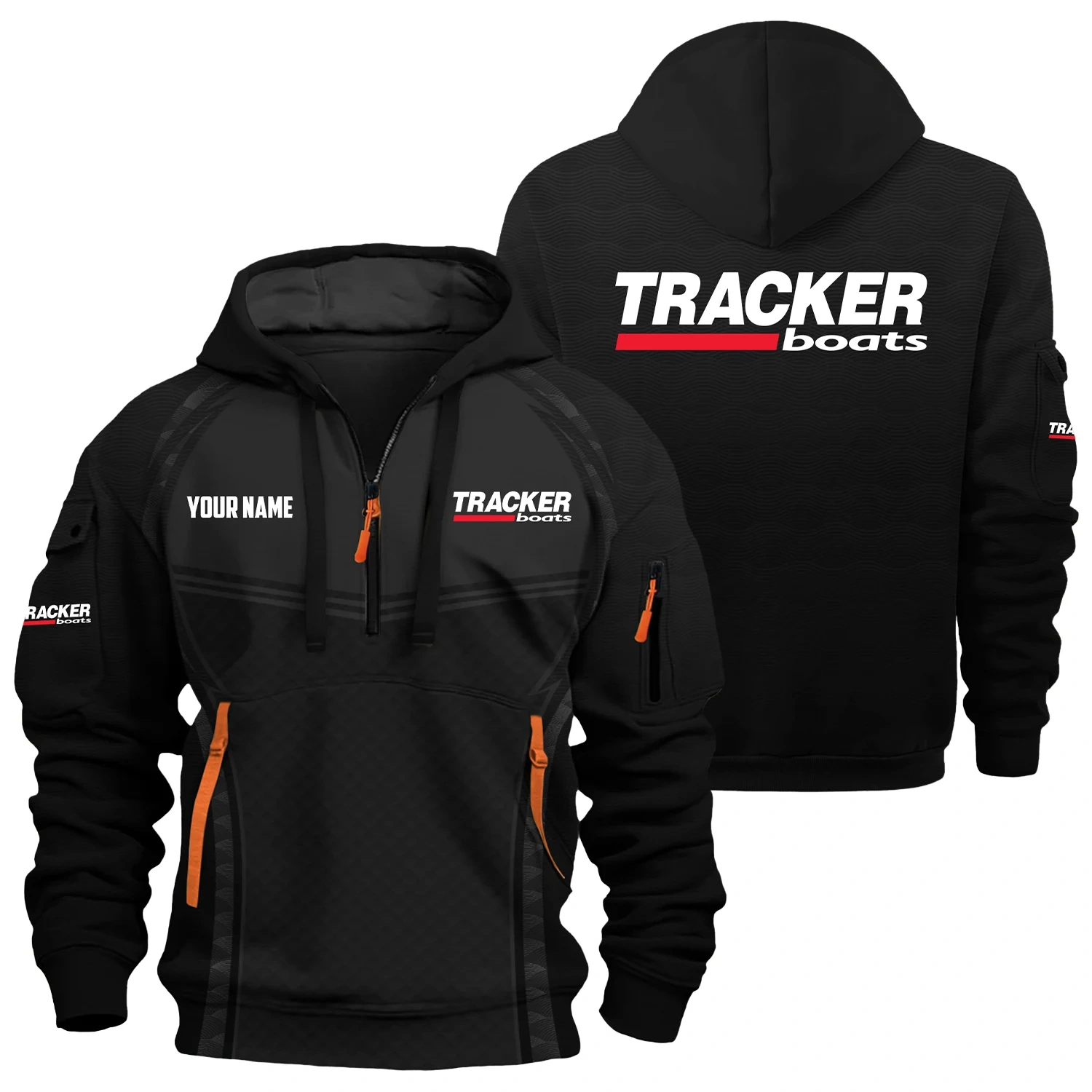 Tracker Exclusive Hoodie Half Zipper TTFSHHZ3D081914TRZ Tracker Exclusive Hoodie Half Zipper TTFSHHZ3D081914TRZ