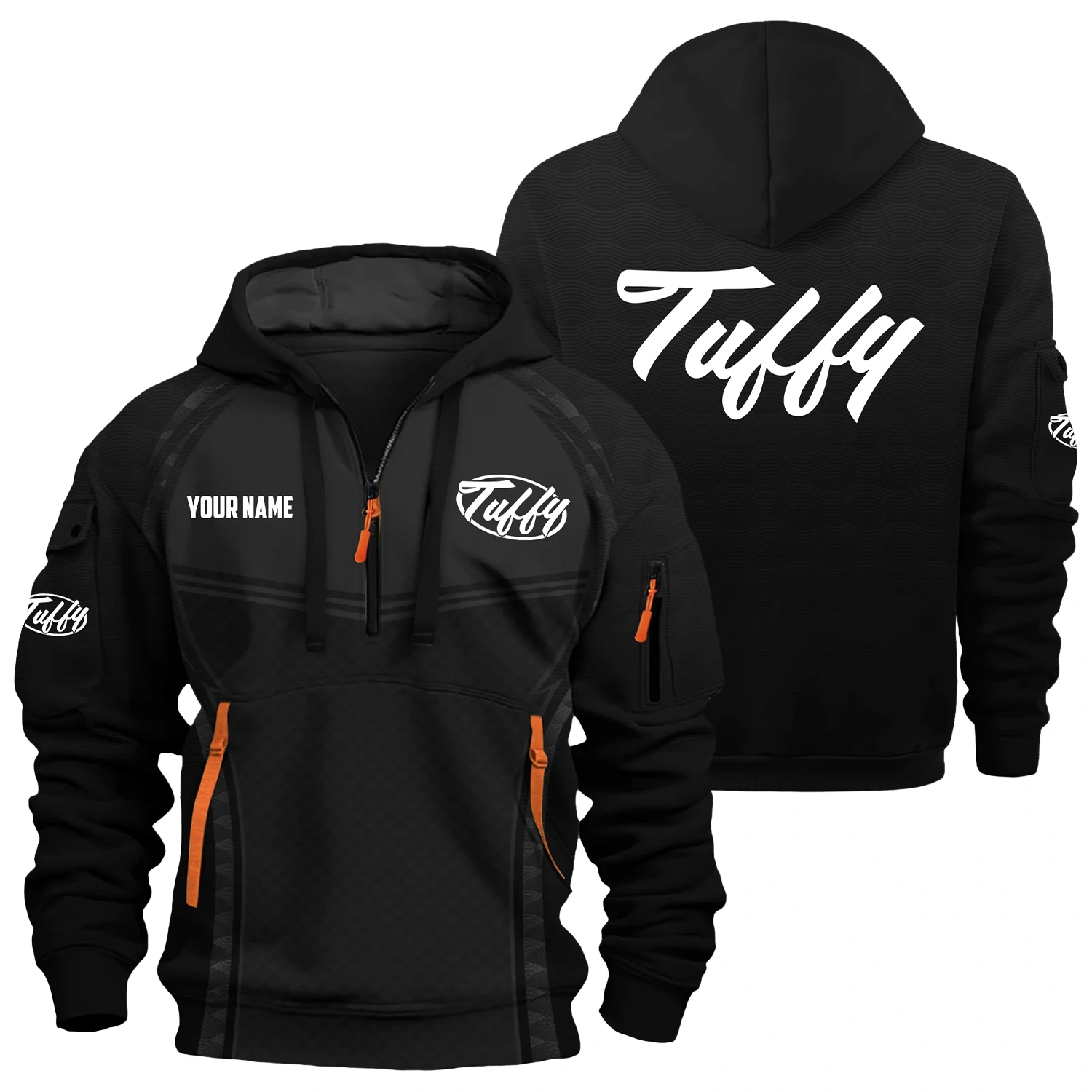 Tuffy Exclusive Hoodie Half Zipper TTFSHHZ3D081914TUZ