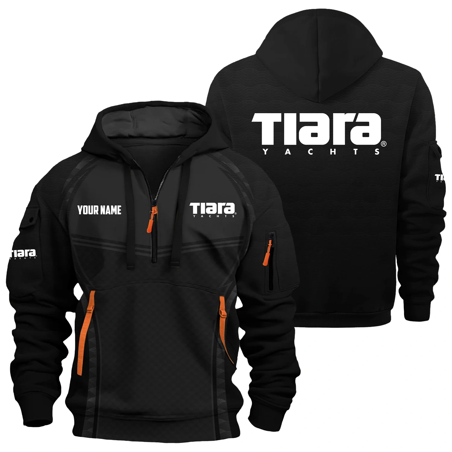 Tiara Yachts Exclusive Hoodie Half Zipper TTFSHHZ3D081914TYZ