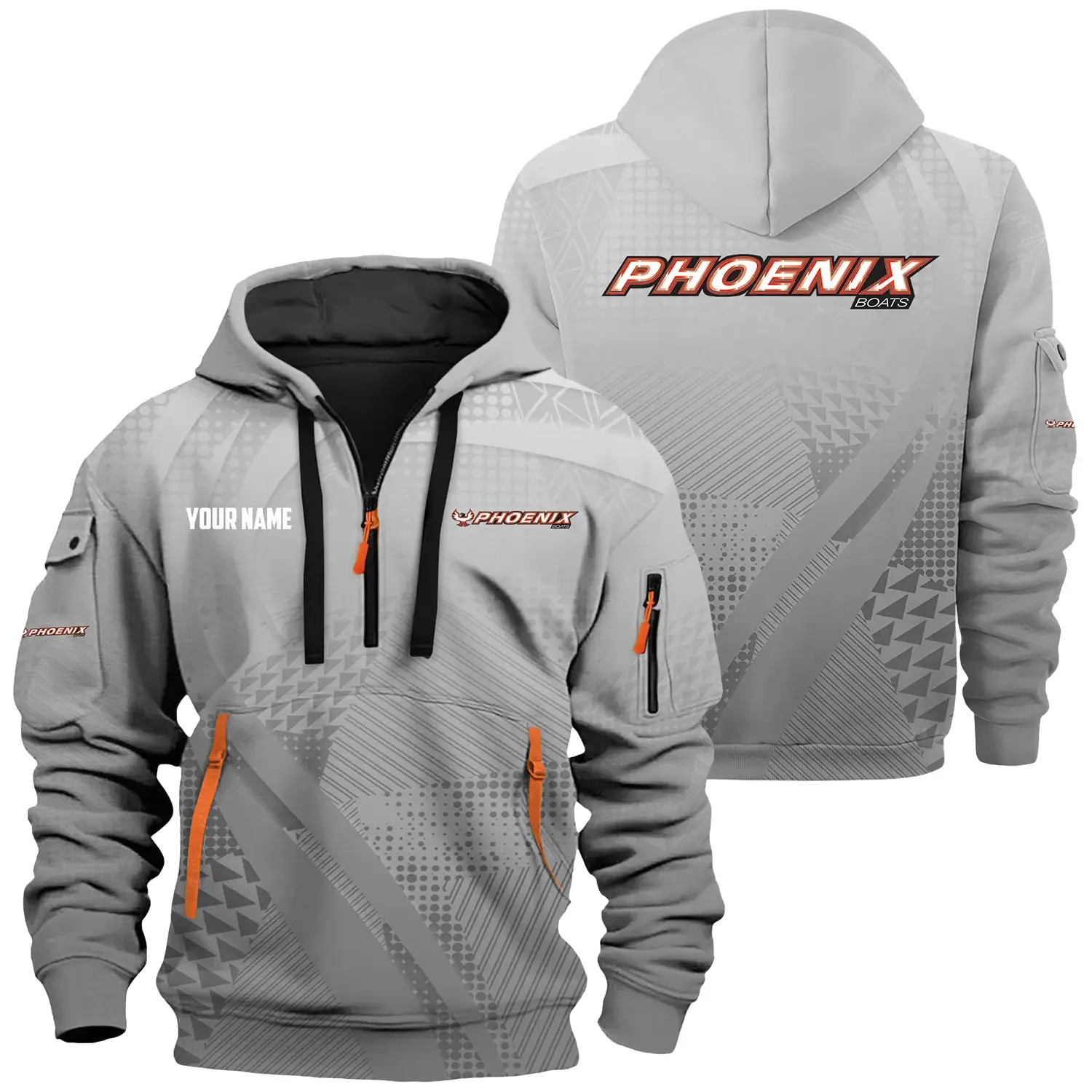 Phoenix Exclusive Hoodie Half Zipper TTFSHHZ3D0819A07PBZ