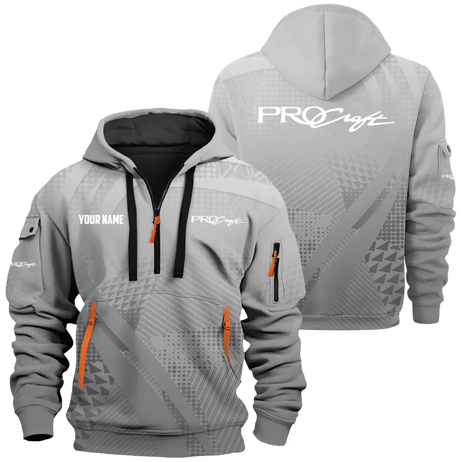 Procraft Exclusive Hoodie Half Zipper TTFSHHZ3D0819A07PCZ