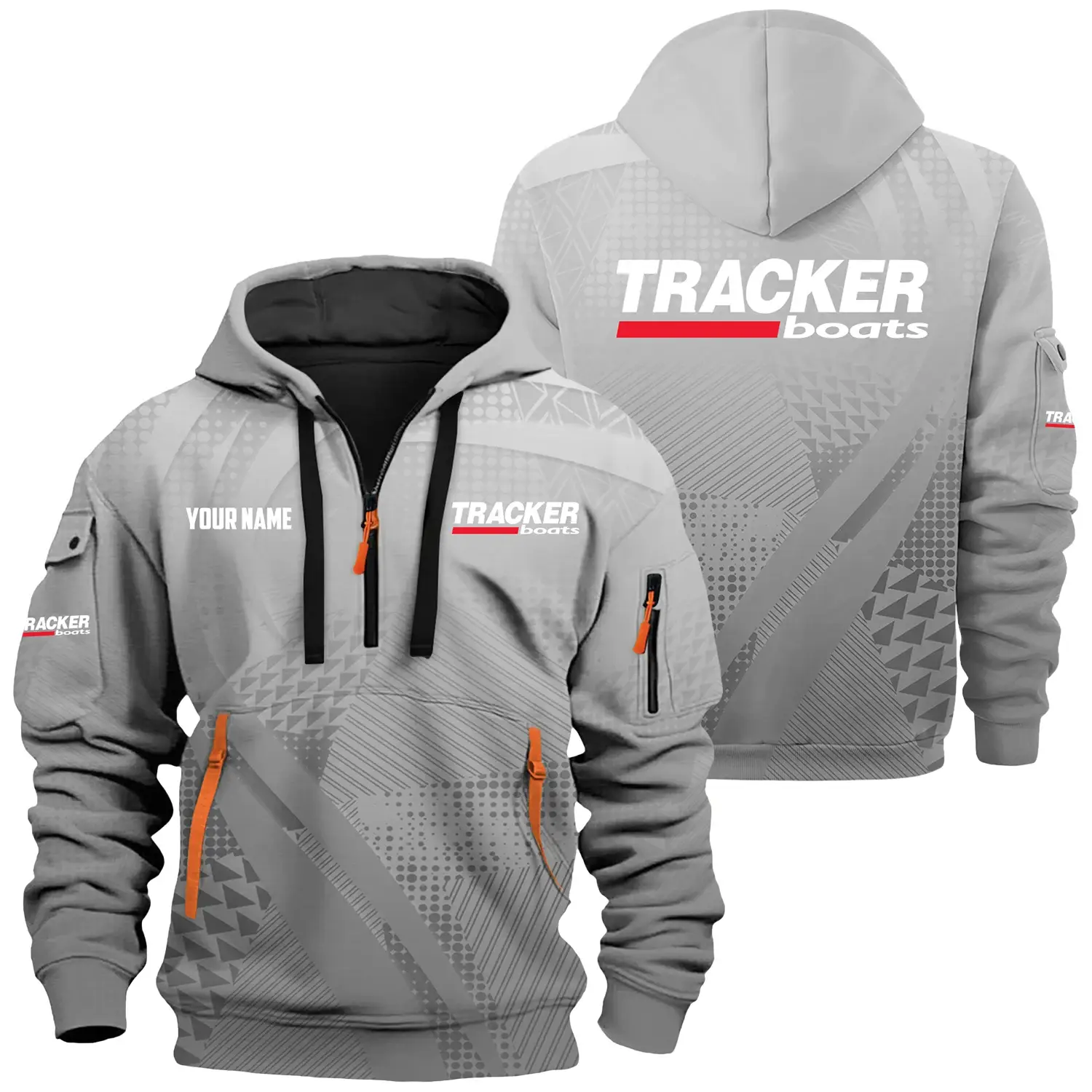Tracker Exclusive Hoodie Half Zipper TTFSHHZ3D0819A07TRZ