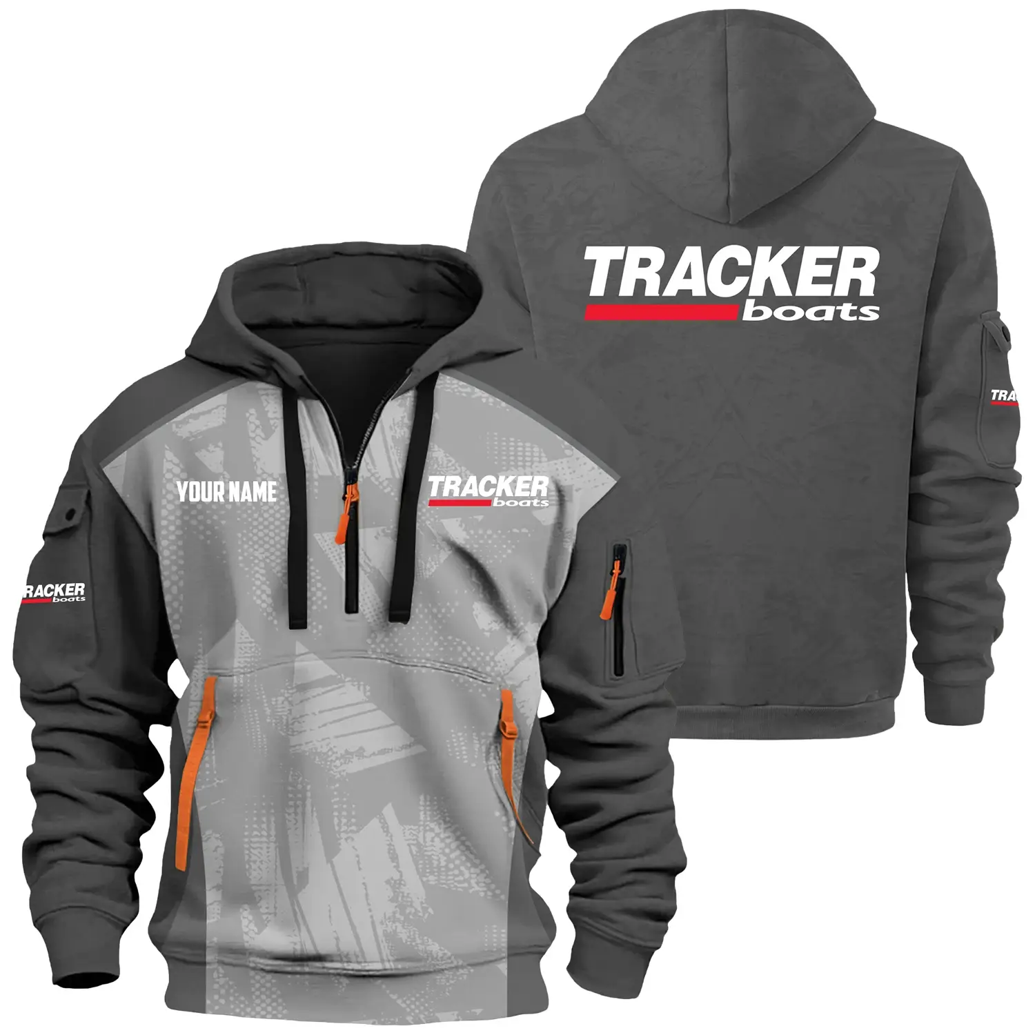 Tracker Exclusive Hoodie Half Zipper TTFSHHZ3D0819A10TRZ