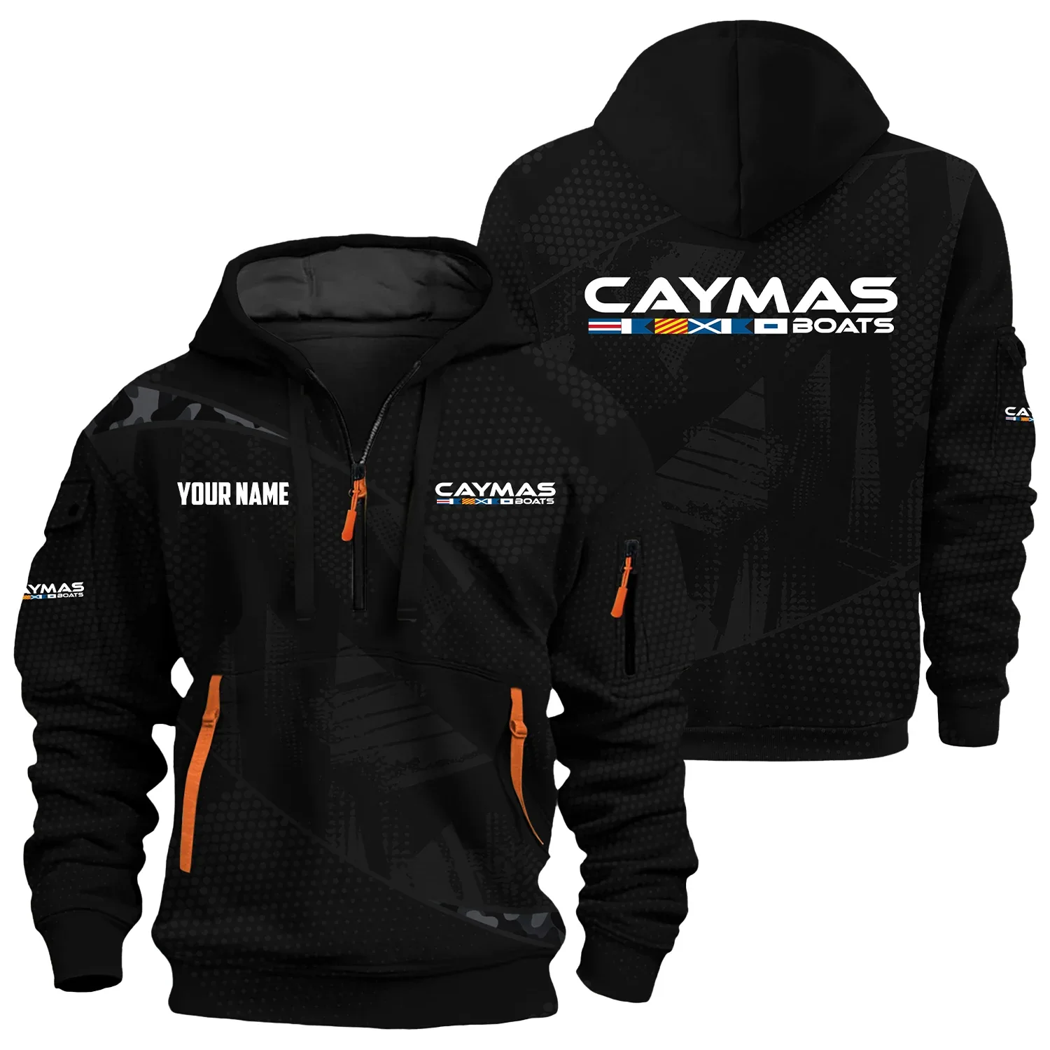 Caymas Exclusive Hoodie Half Zipper TTFSHHZ3D0819A12CBZ Caymas Exclusive Hoodie Half Zipper TTFSHHZ3D0819A12CBZ