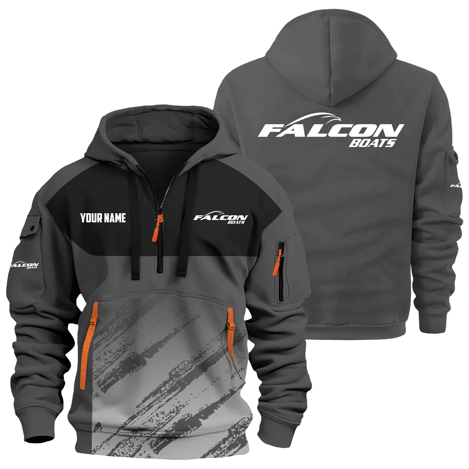 Falcon Exclusive Hoodie Half Zipper TTFSHHZ3D0819C04FAZ
