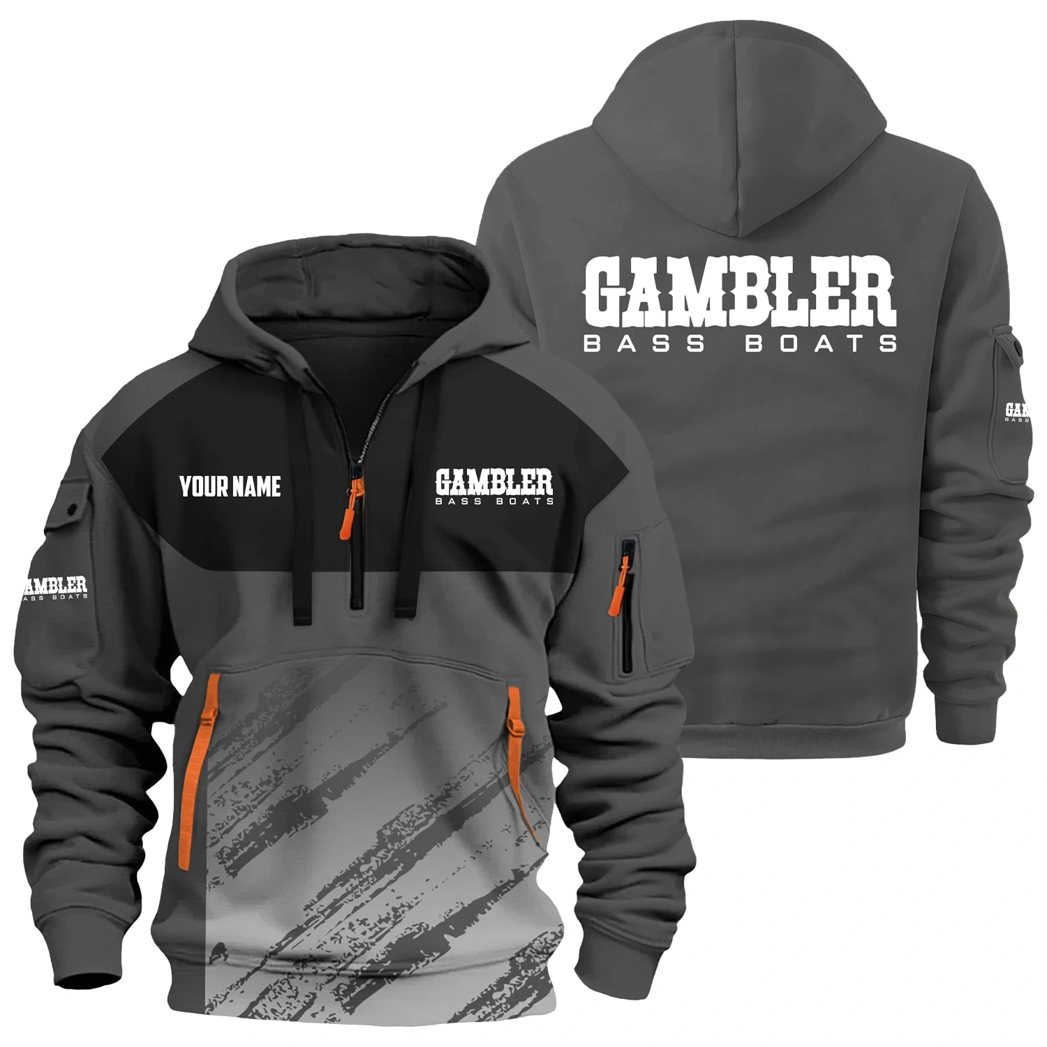 Gambler Exclusive Hoodie Half Zipper TTFSHHZ3D0819C04GBZ Gambler Exclusive Hoodie Half Zipper TTFSHHZ3D0819C04GBZ