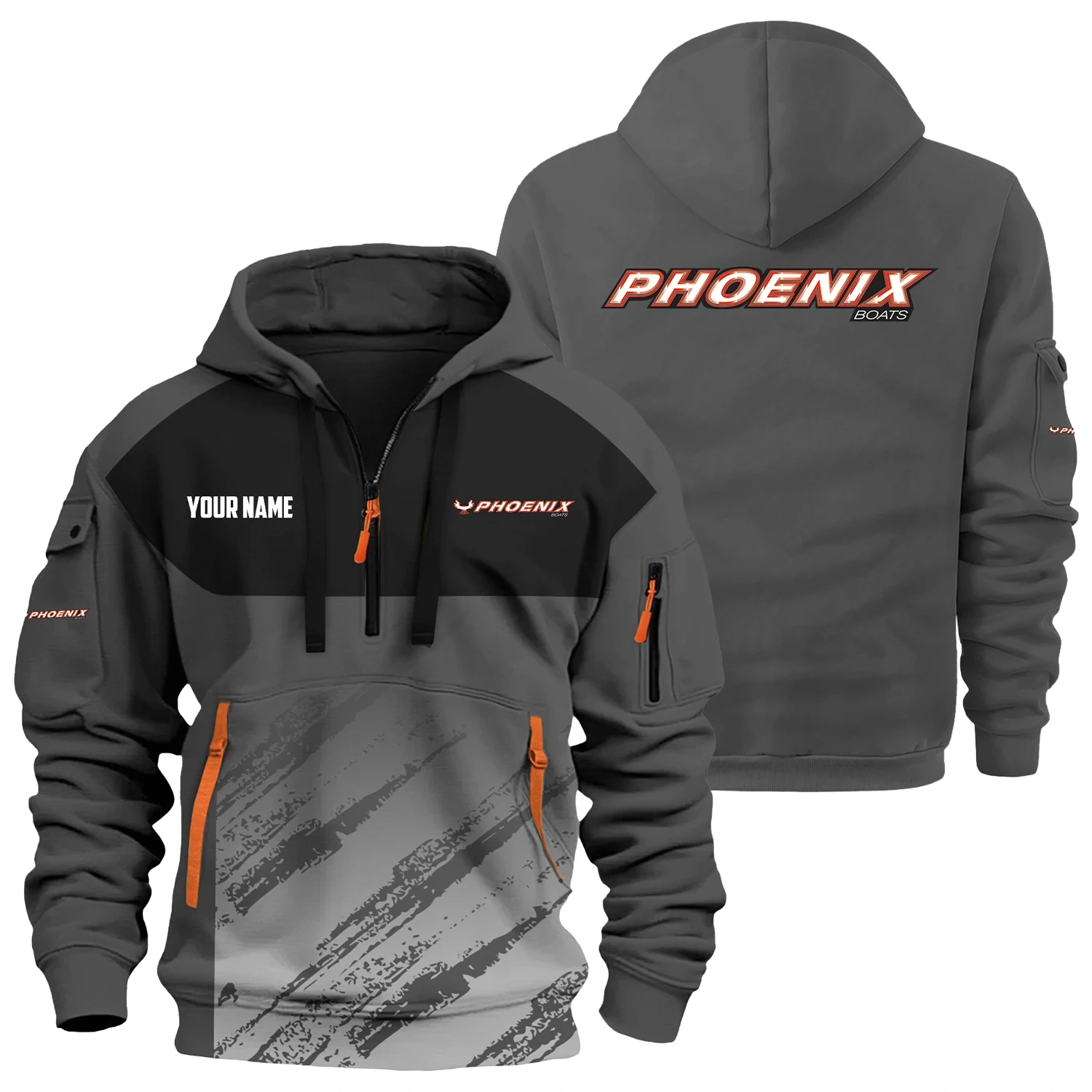 Phoenix Exclusive Hoodie Half Zipper TTFSHHZ3D0819C04PBZ