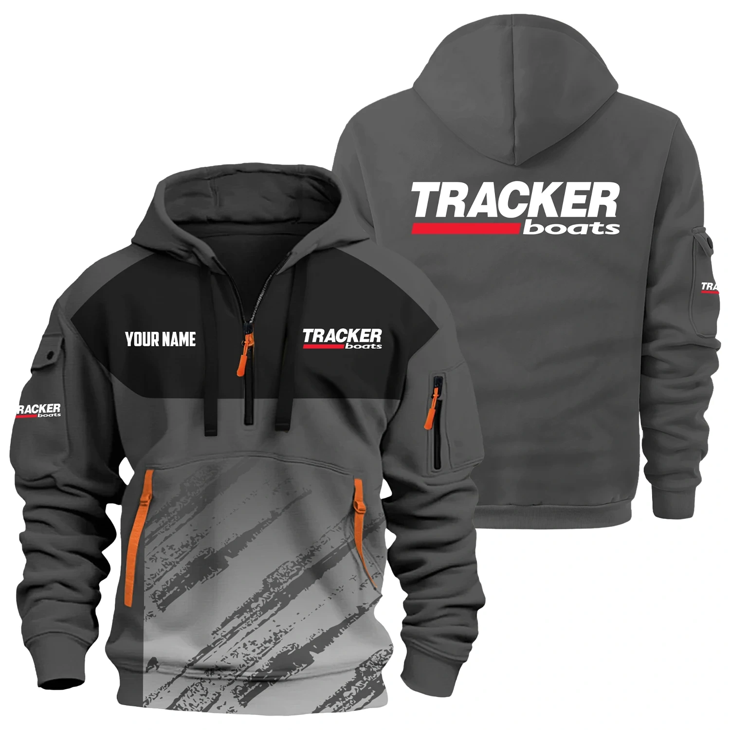 Tracker Exclusive Hoodie Half Zipper TTFSHHZ3D0819C04TRZ Tracker Exclusive Hoodie Half Zipper TTFSHHZ3D0819C04TRZ