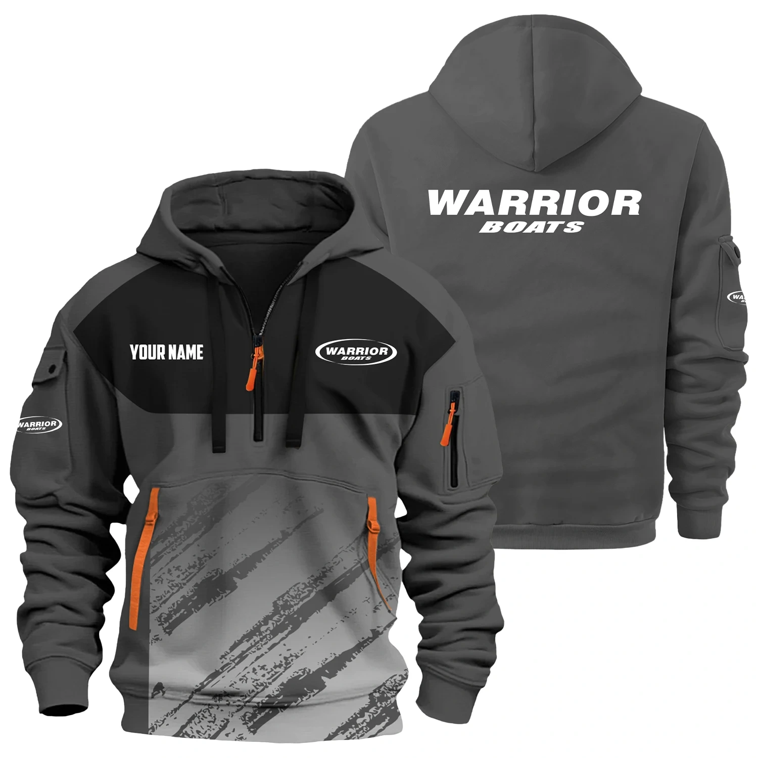 Warrior Exclusive Hoodie Half Zipper TTFSHHZ3D0819C04WAZ