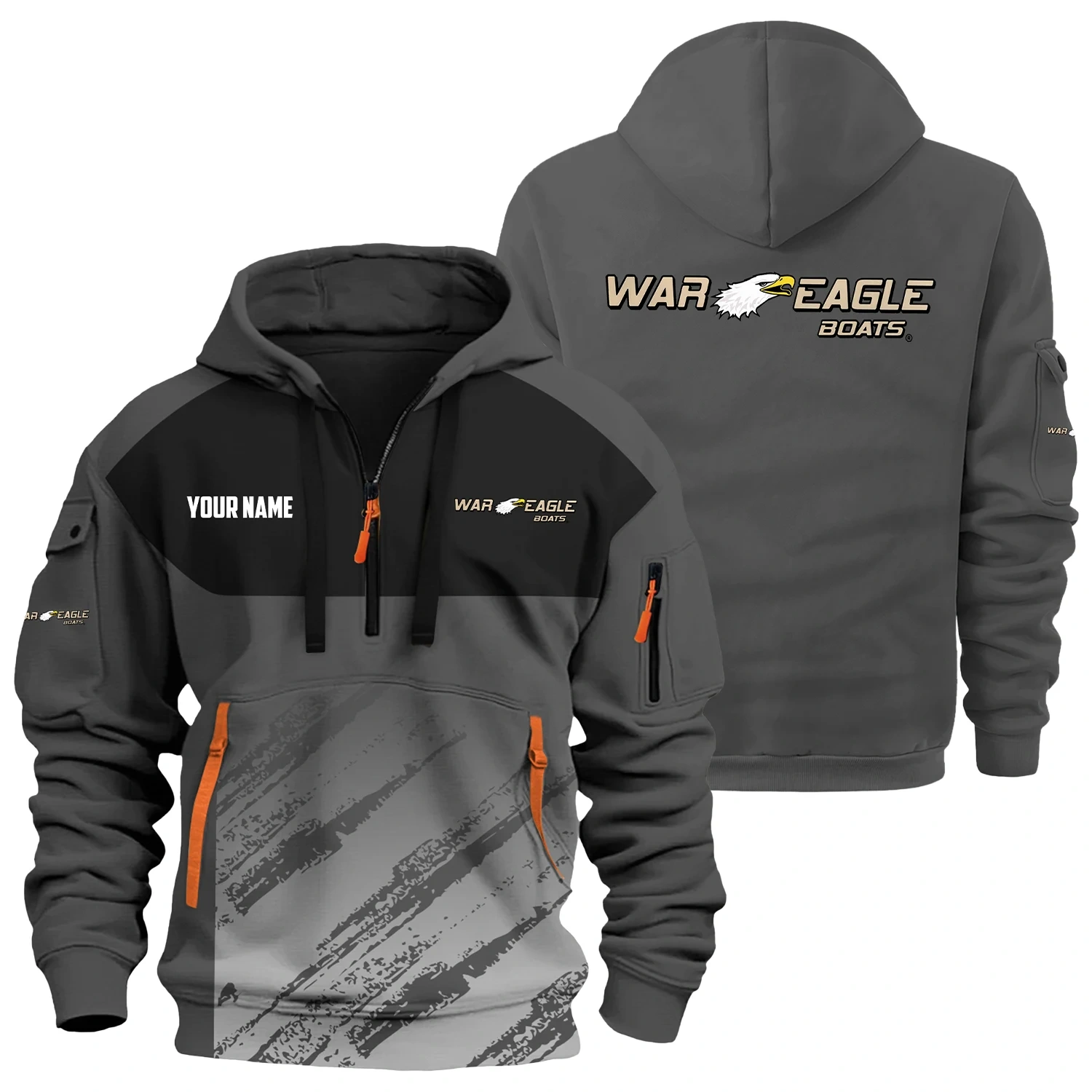 War Eagle Exclusive Hoodie Half Zipper TTFSHHZ3D0819C04WEZ War Eagle Exclusive Hoodie Half Zipper TTFSHHZ3D0819C04WEZ