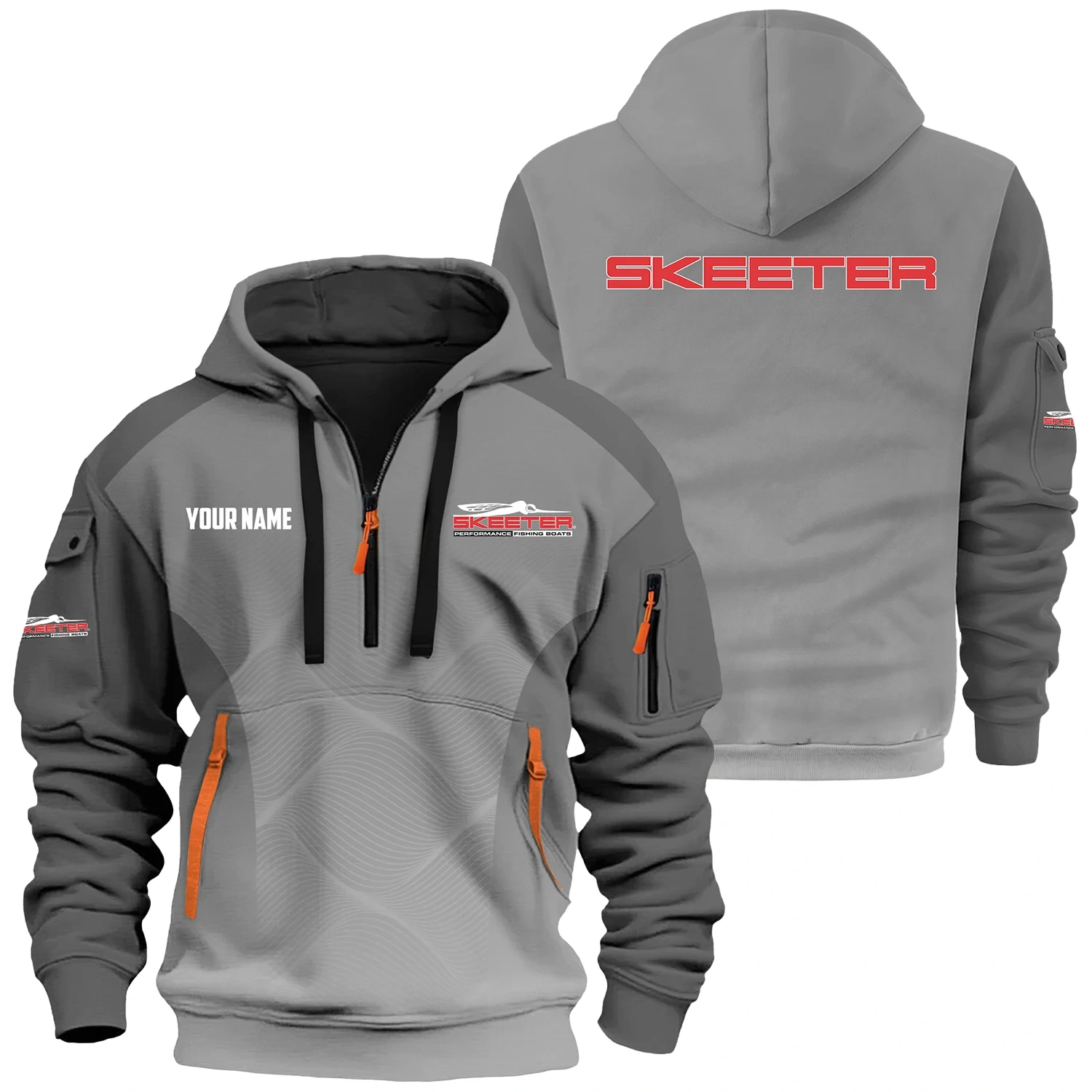 Skeeter Exclusive Hoodie Half Zipper TTFSHHZ3D0819C05STZ Skeeter Exclusive Hoodie Half Zipper TTFSHHZ3D0819C05STZ