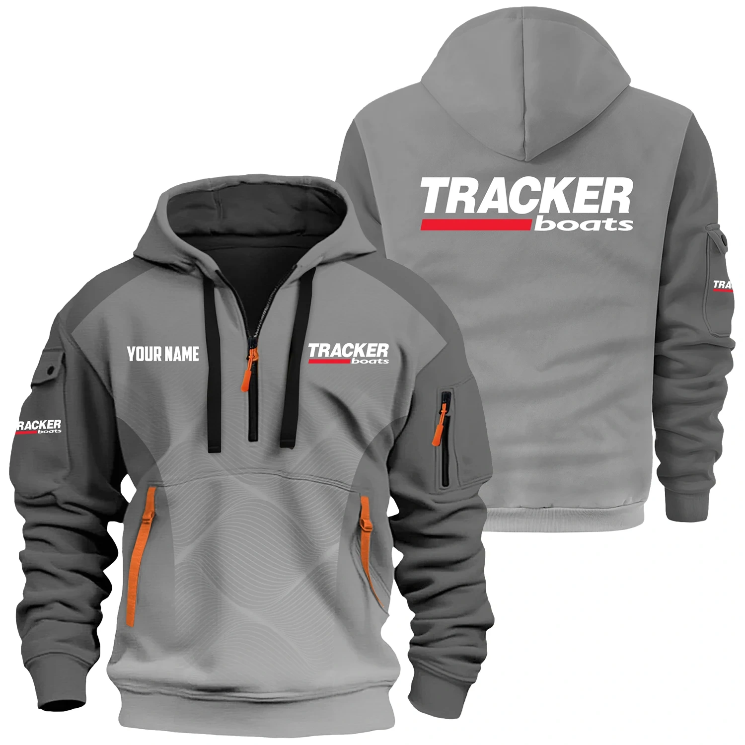 Tracker Exclusive Hoodie Half Zipper TTFSHHZ3D0819C05TRZ