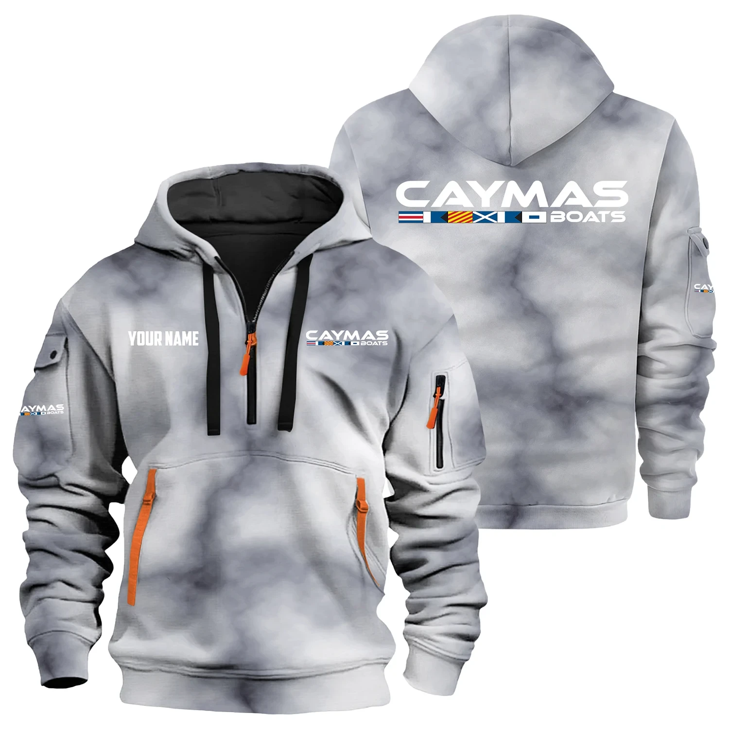 Caymas Exclusive Hoodie Half Zipper TTFSHHZ3D0819C06CBZ