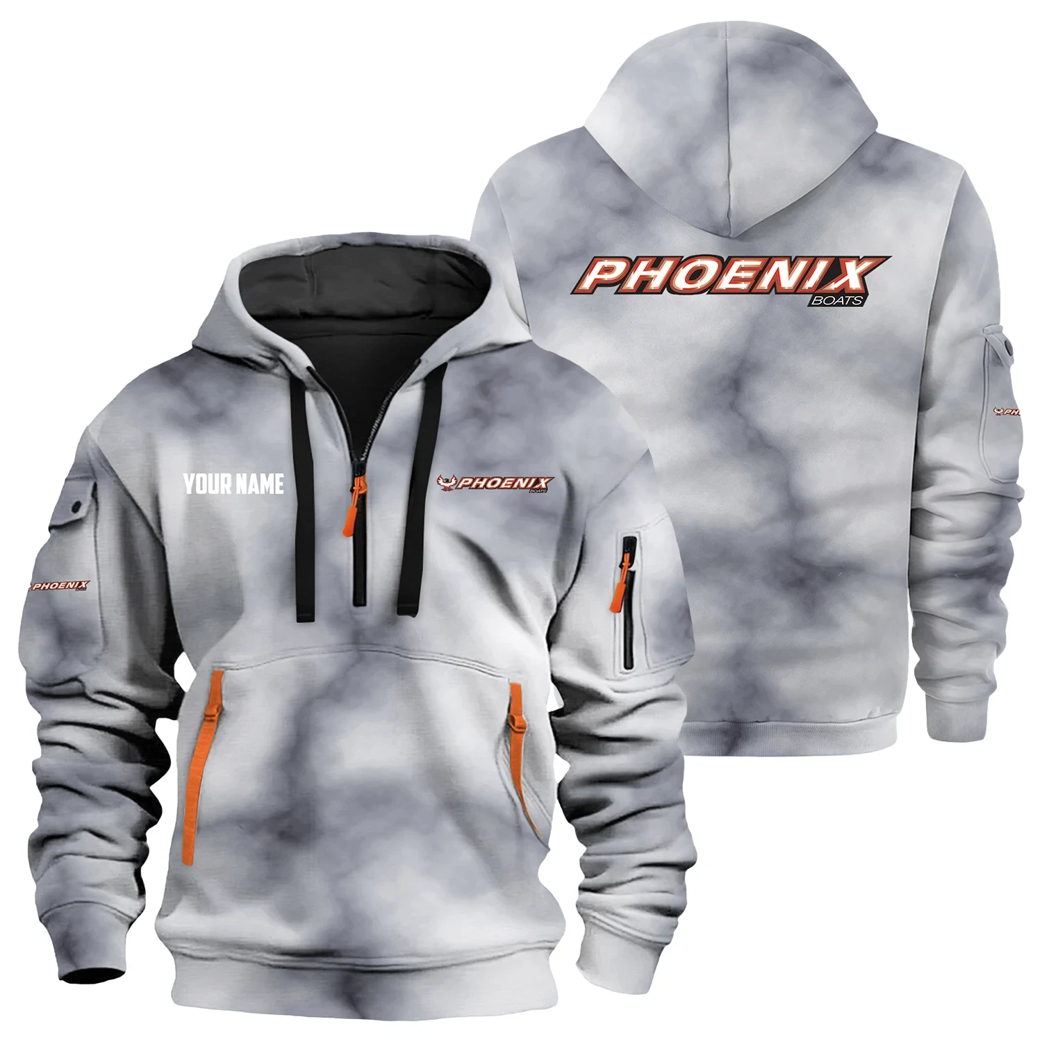 Phoenix Exclusive Hoodie Half Zipper TTFSHHZ3D0819C06PBZ