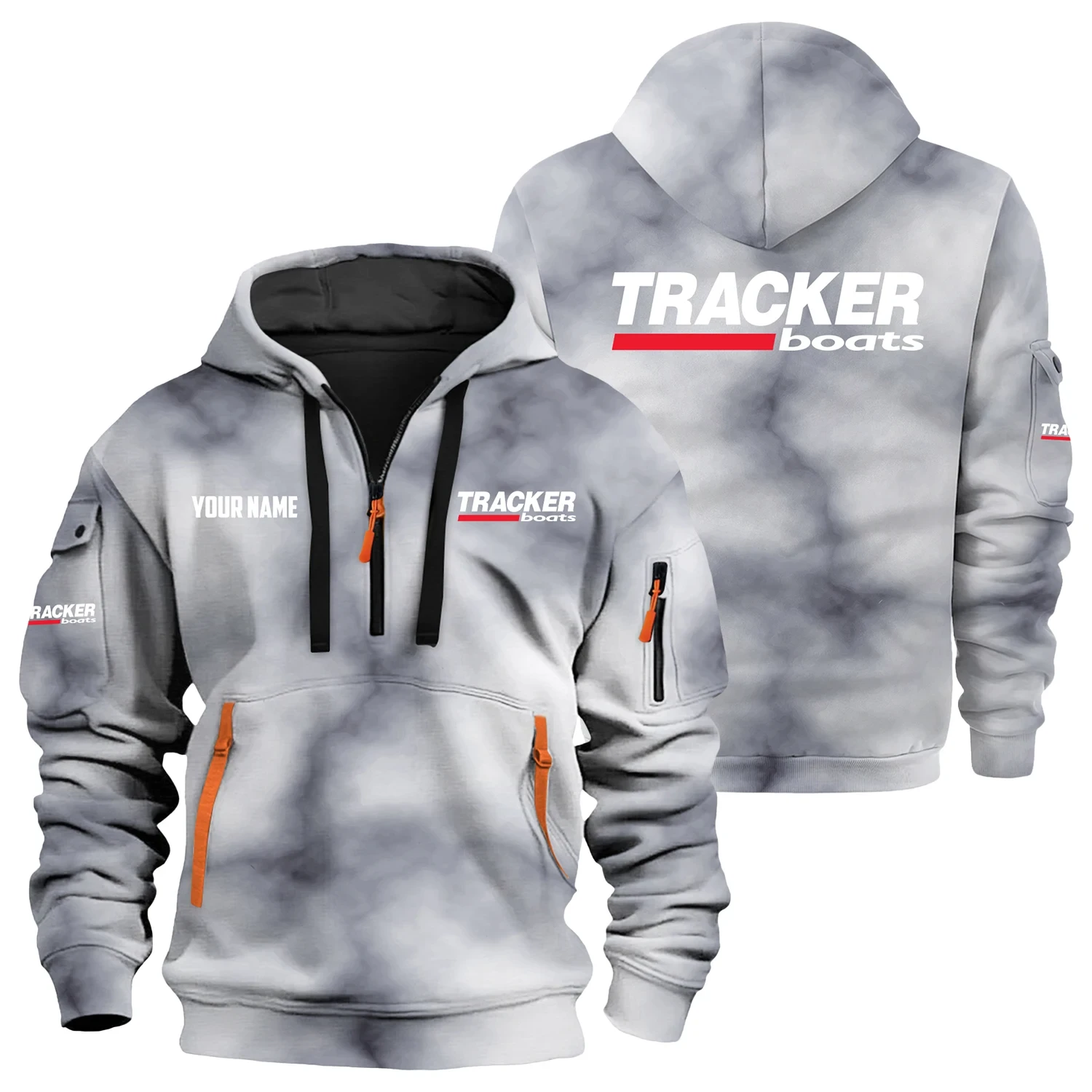 Tracker Exclusive Hoodie Half Zipper TTFSHHZ3D0819C06TRZ Tracker Exclusive Hoodie Half Zipper TTFSHHZ3D0819C06TRZ