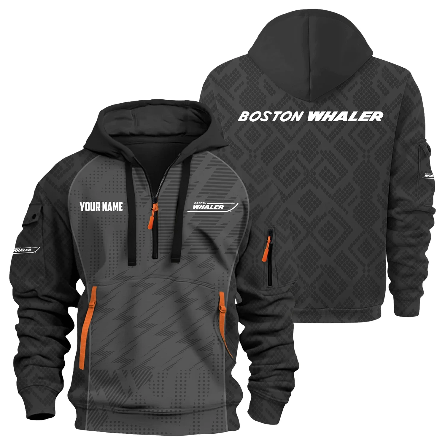 Boston Whaler Exclusive Hoodie Half Zipper TTFSHHZ3D0819C08BWZ Boston Whaler Exclusive Hoodie Half Zipper TTFSHHZ3D0819C08BWZ