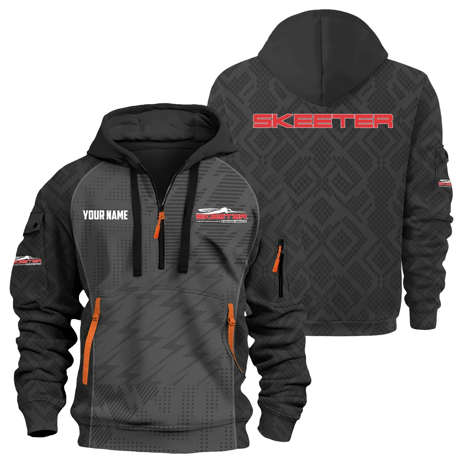 Skeeter Exclusive Hoodie Half Zipper TTFSHHZ3D0819C08STZ Skeeter Exclusive Hoodie Half Zipper TTFSHHZ3D0819C08STZ