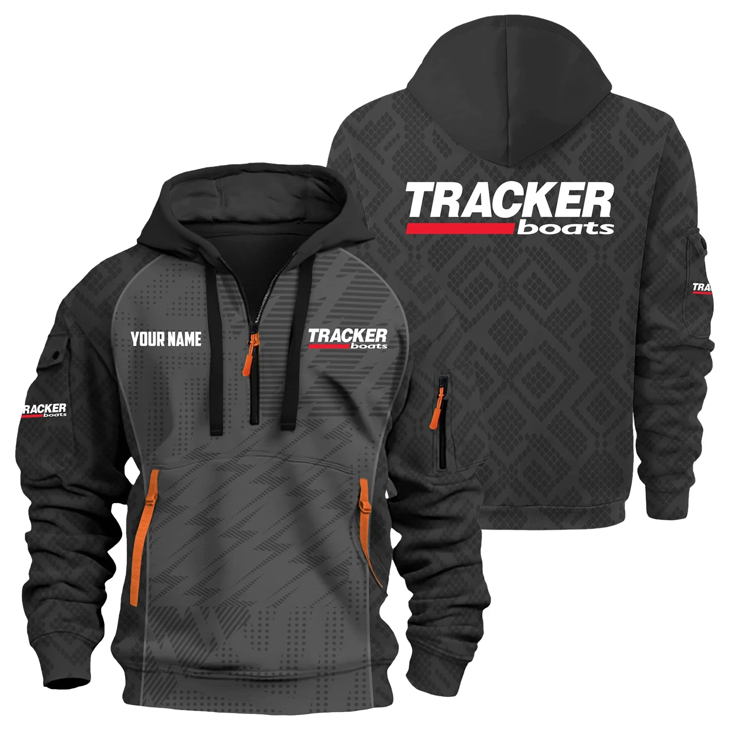 Tracker Exclusive Hoodie Half Zipper TTFSHHZ3D0819C08TRZ Tracker Exclusive Hoodie Half Zipper TTFSHHZ3D0819C08TRZ
