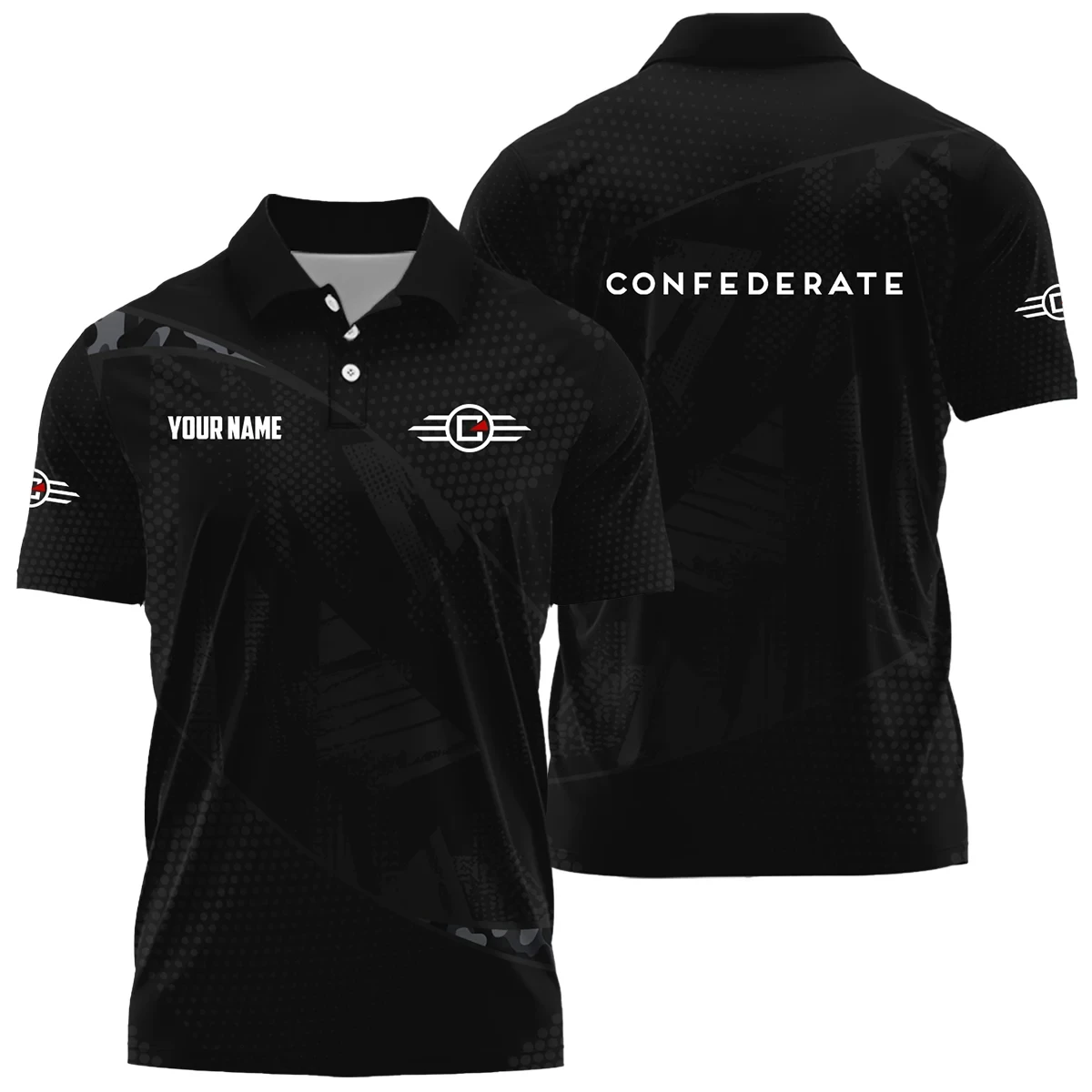 Confederate Motors Exclusive Logo Polo Shirt OSMTBPLTS121112CMZ – Confederate Motors Polo Shirt