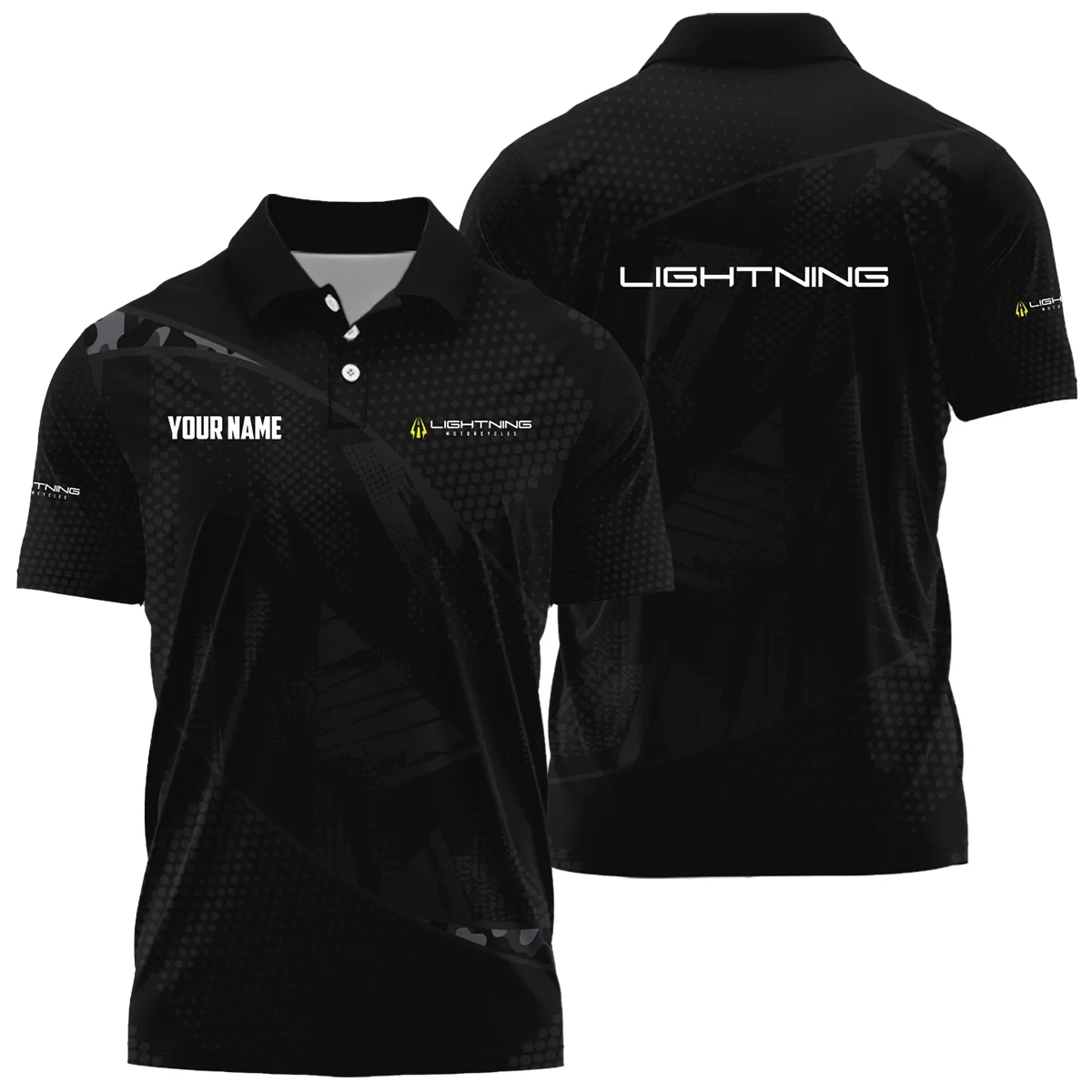 Lightning Motorcycles Exclusive Logo Polo Shirt OSMTBPLTS121112LMZ – Lightning Motorcycles Polo Shirt